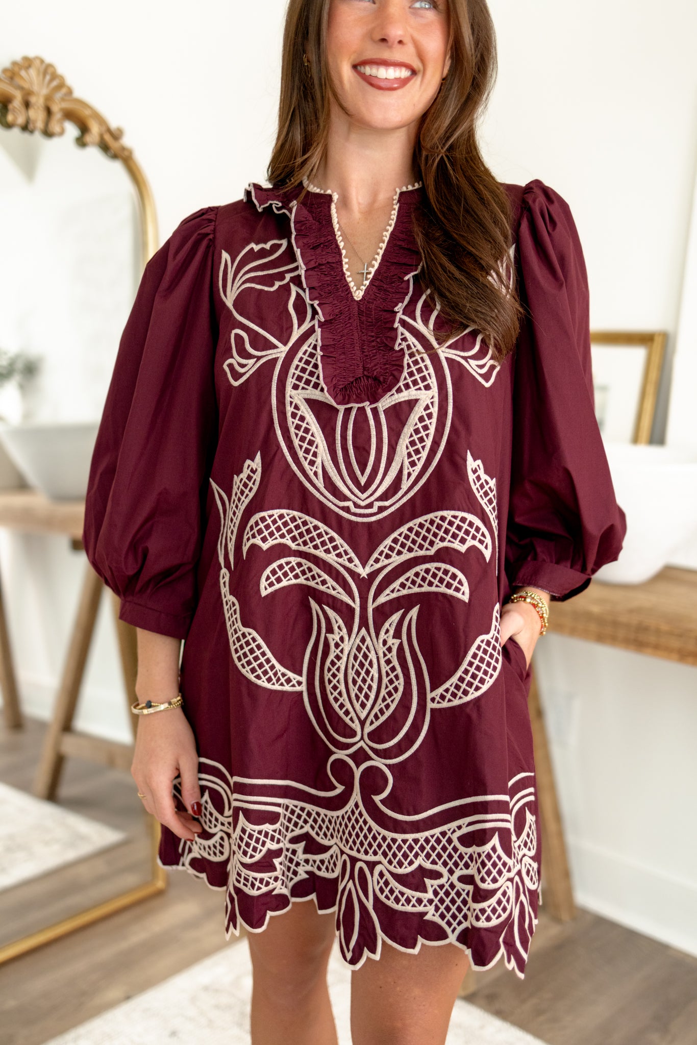 Stevie Dress | Merlot