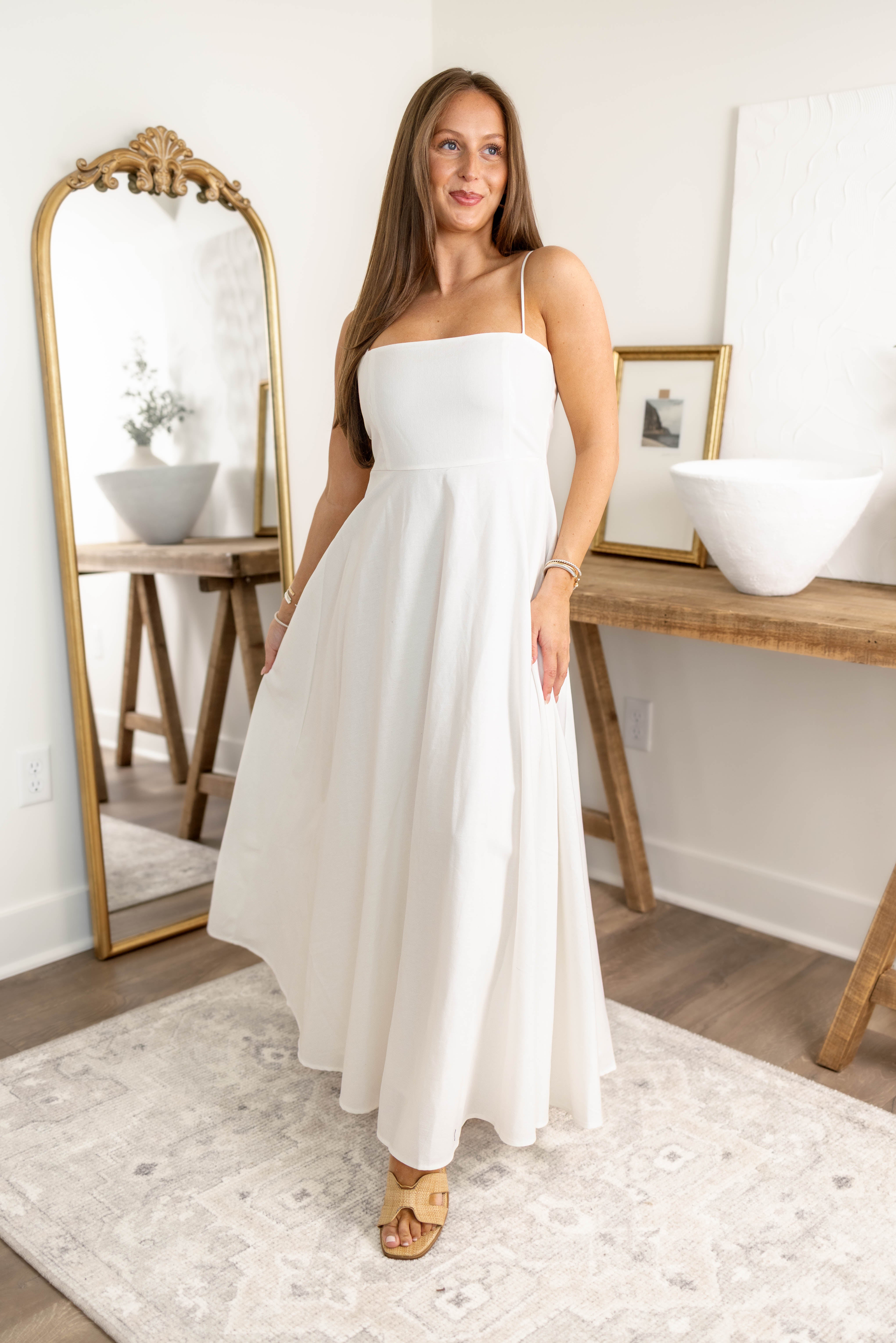 June Linen Dress