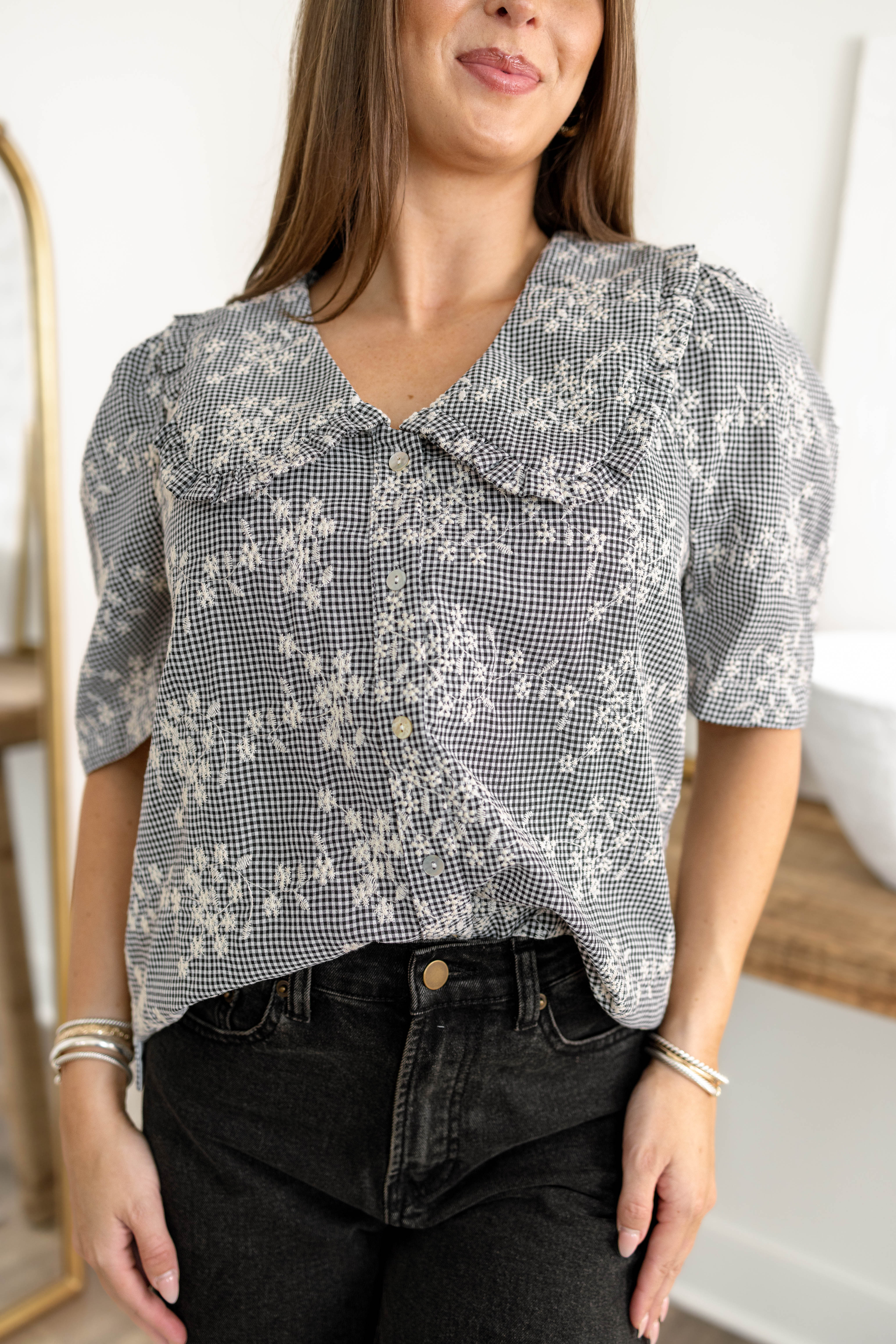 Kami Gingham Blouse