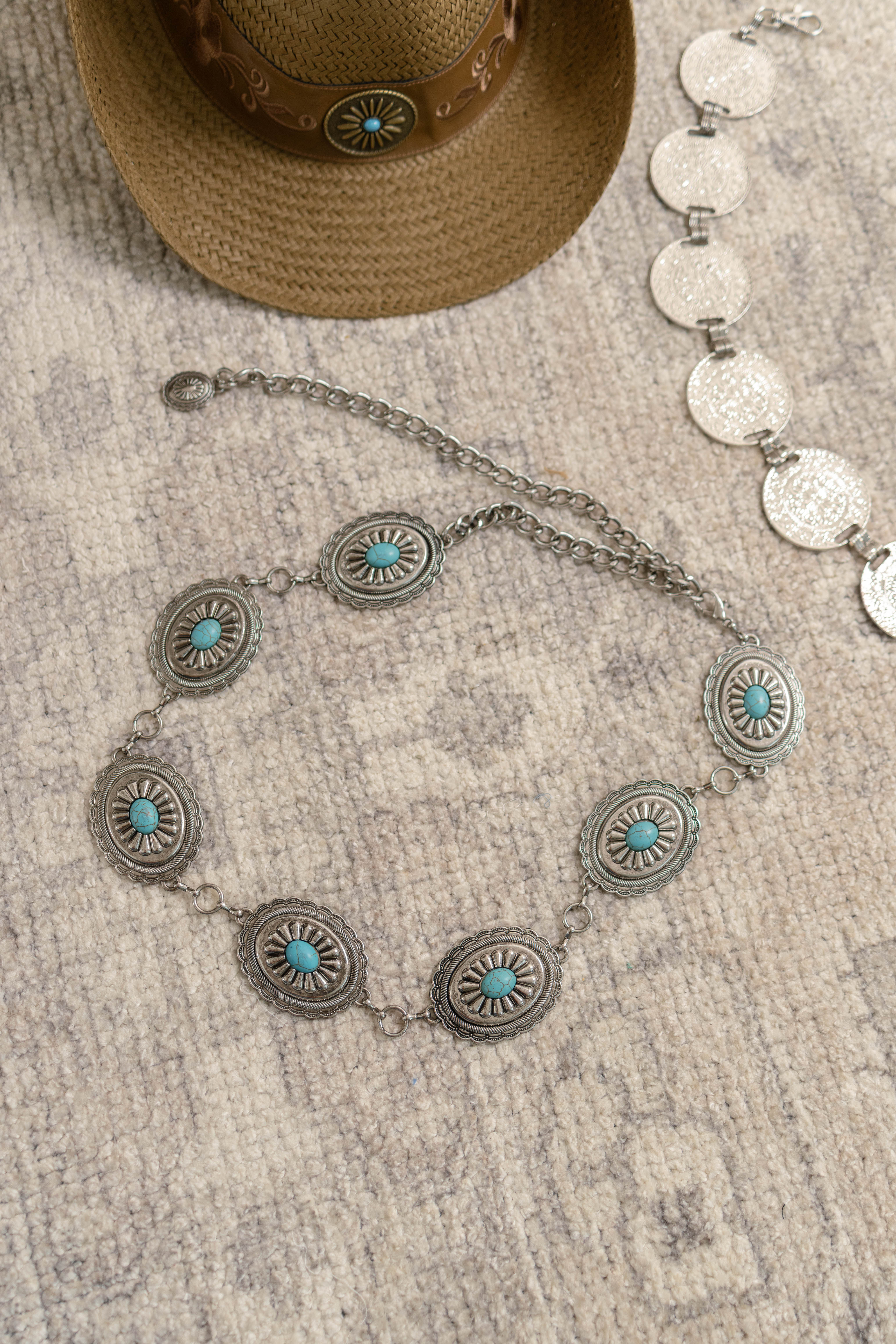 Ornate Stud Belt | Silver