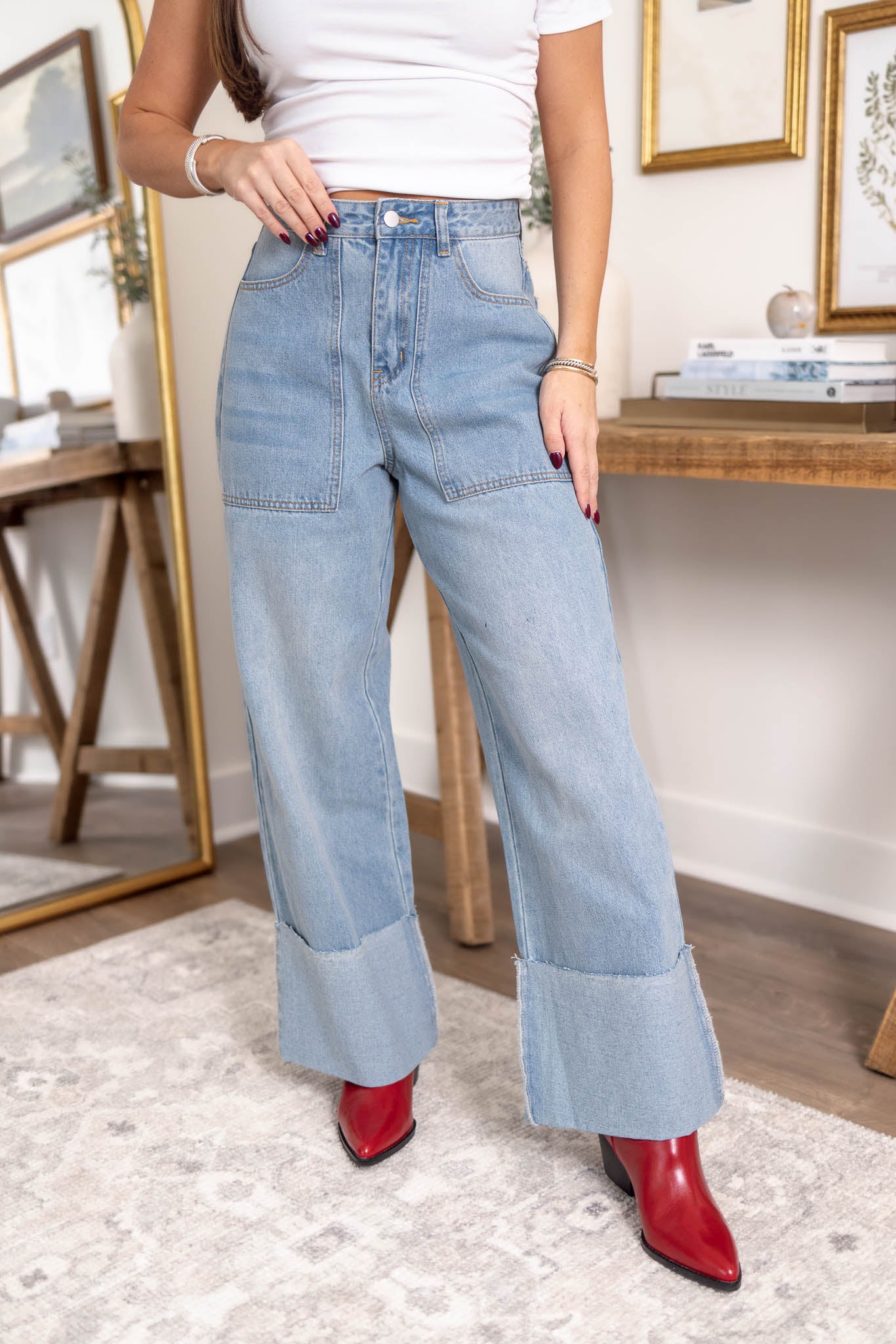 Ashton Cuffed Jeans