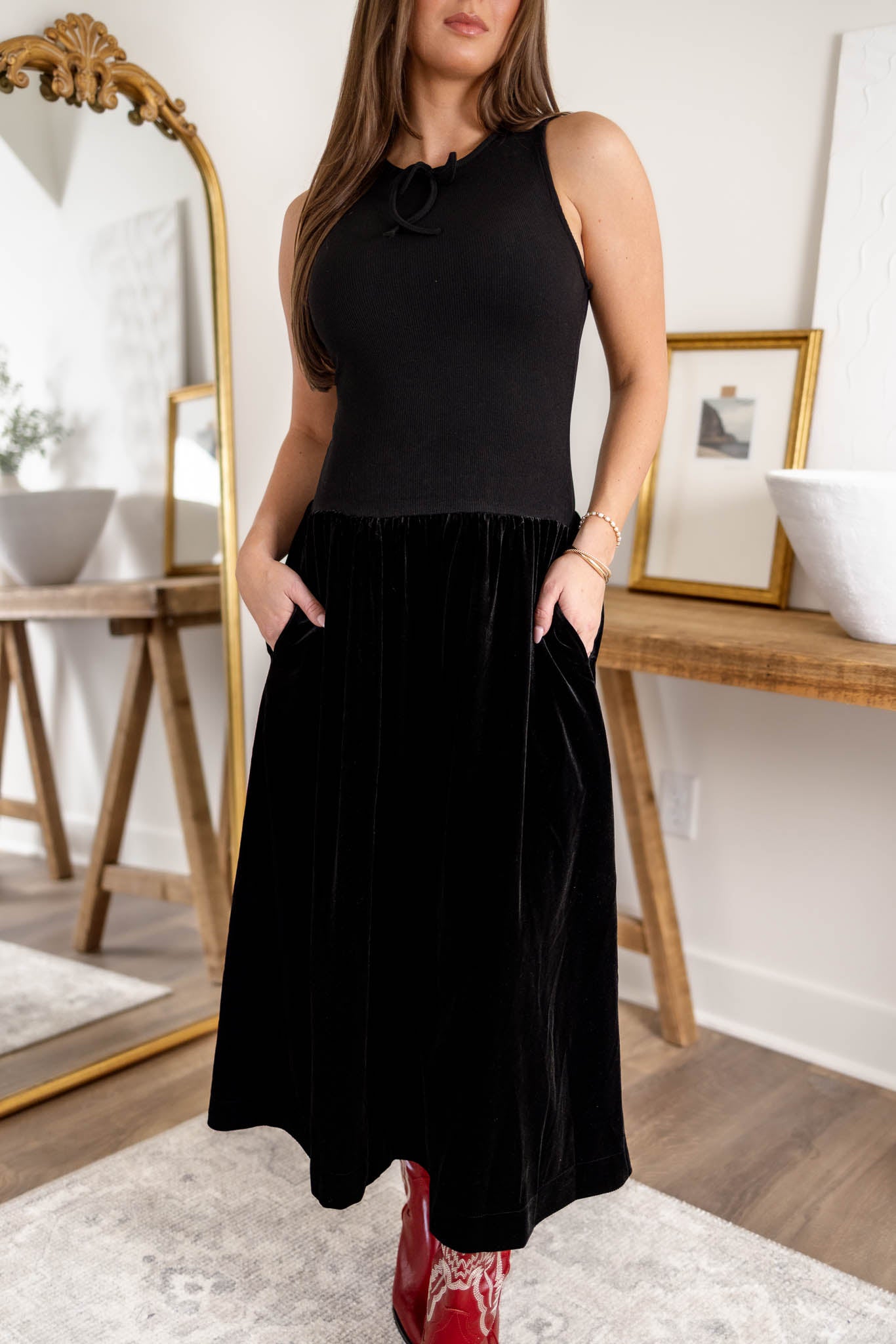 Otto Ribbed Midi Dress