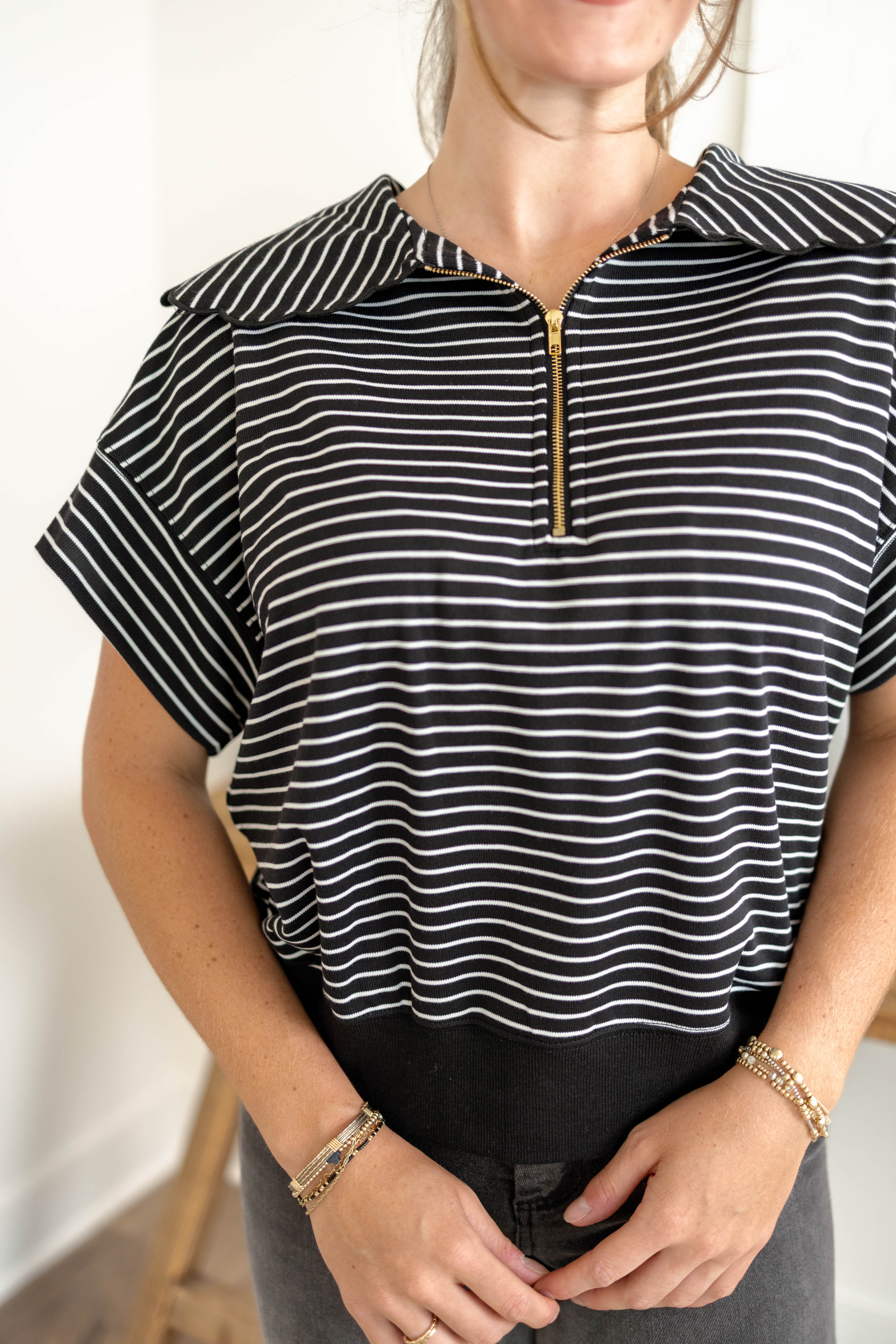 Faye Collared Top