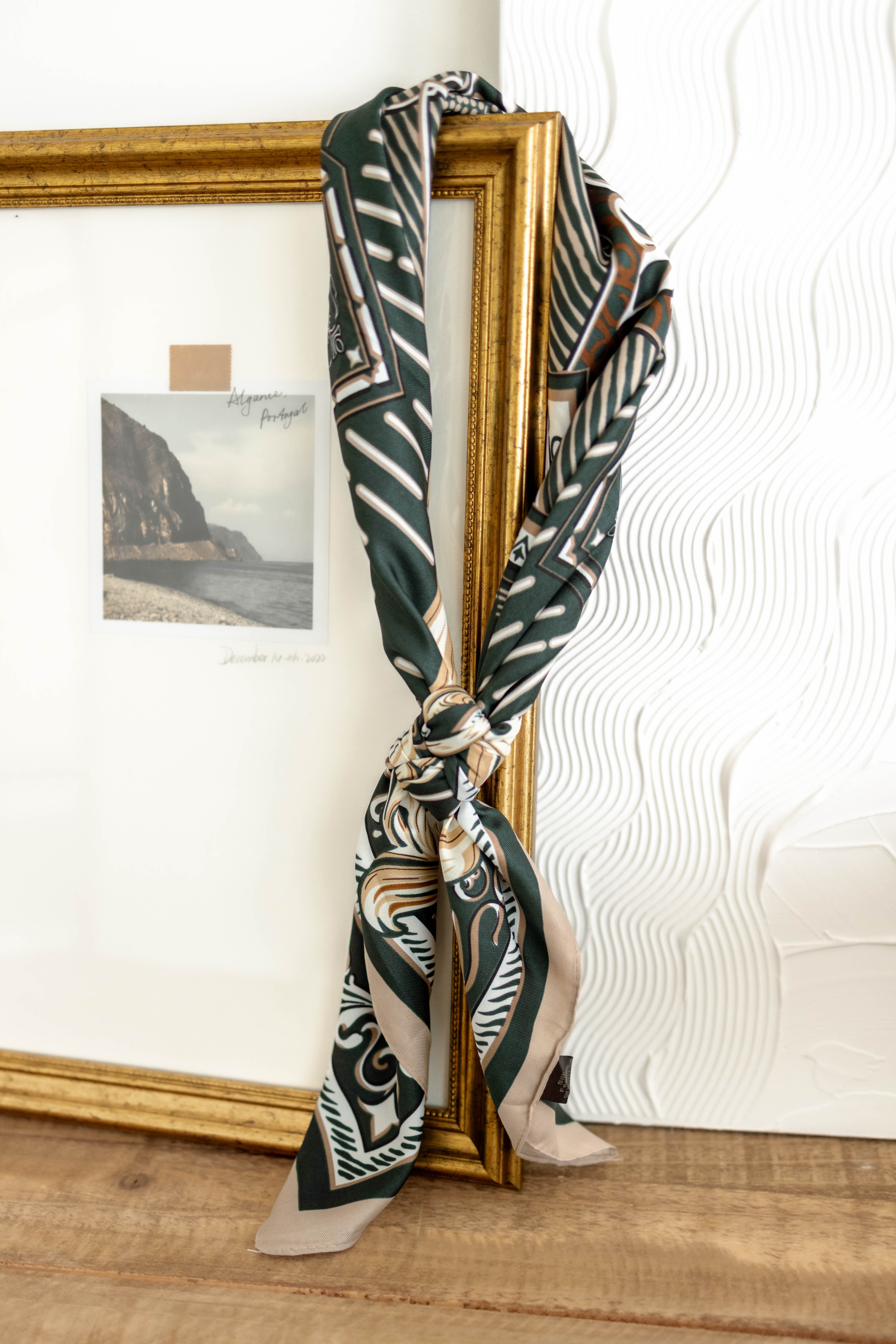 Olive Paisley Scarf