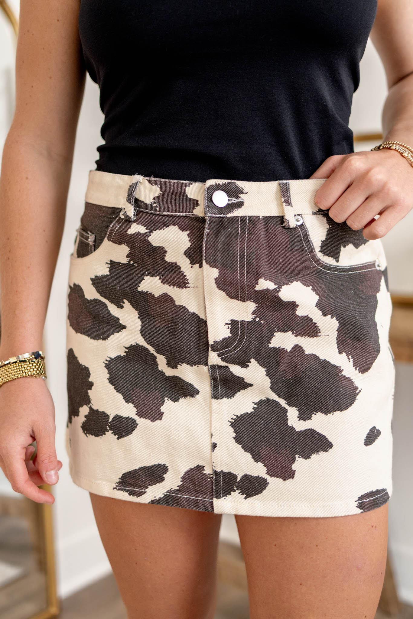 Izzy Low Waist Mini Skirt
