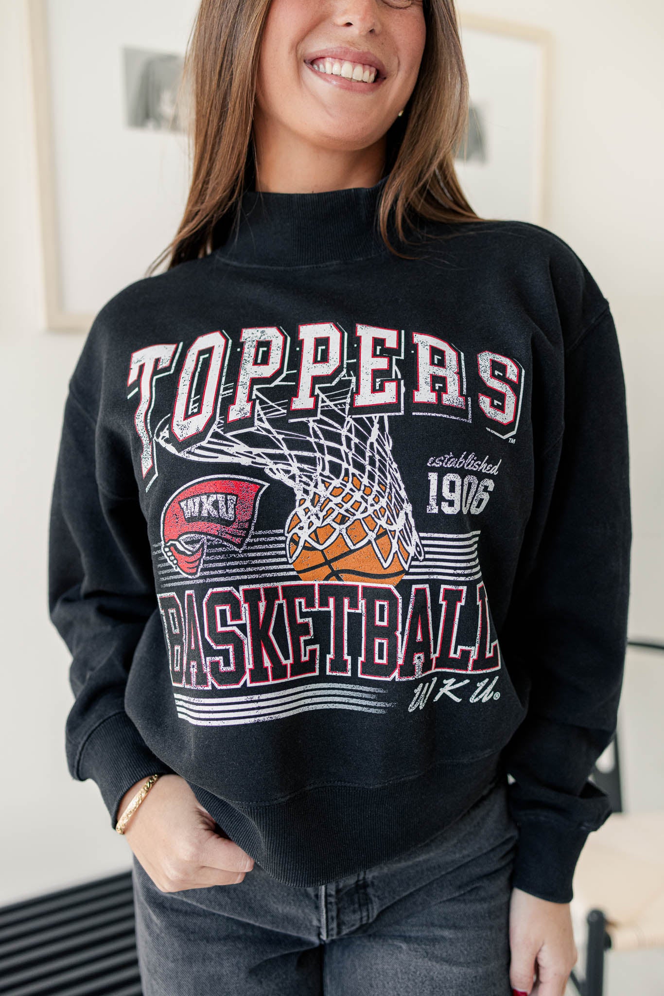 The Free Throw Cropped Mockneck