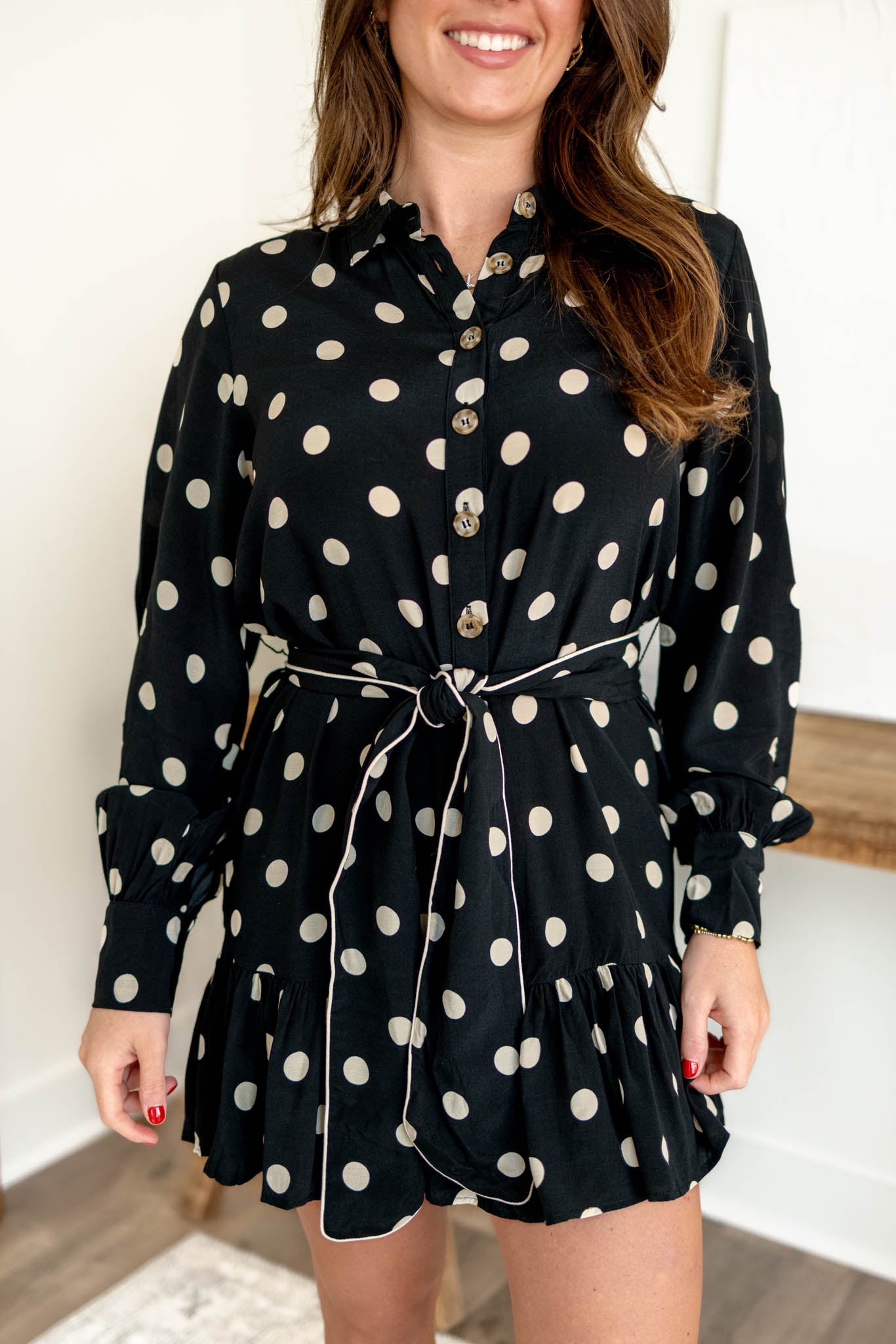 Priscilla Polka Dot Dress