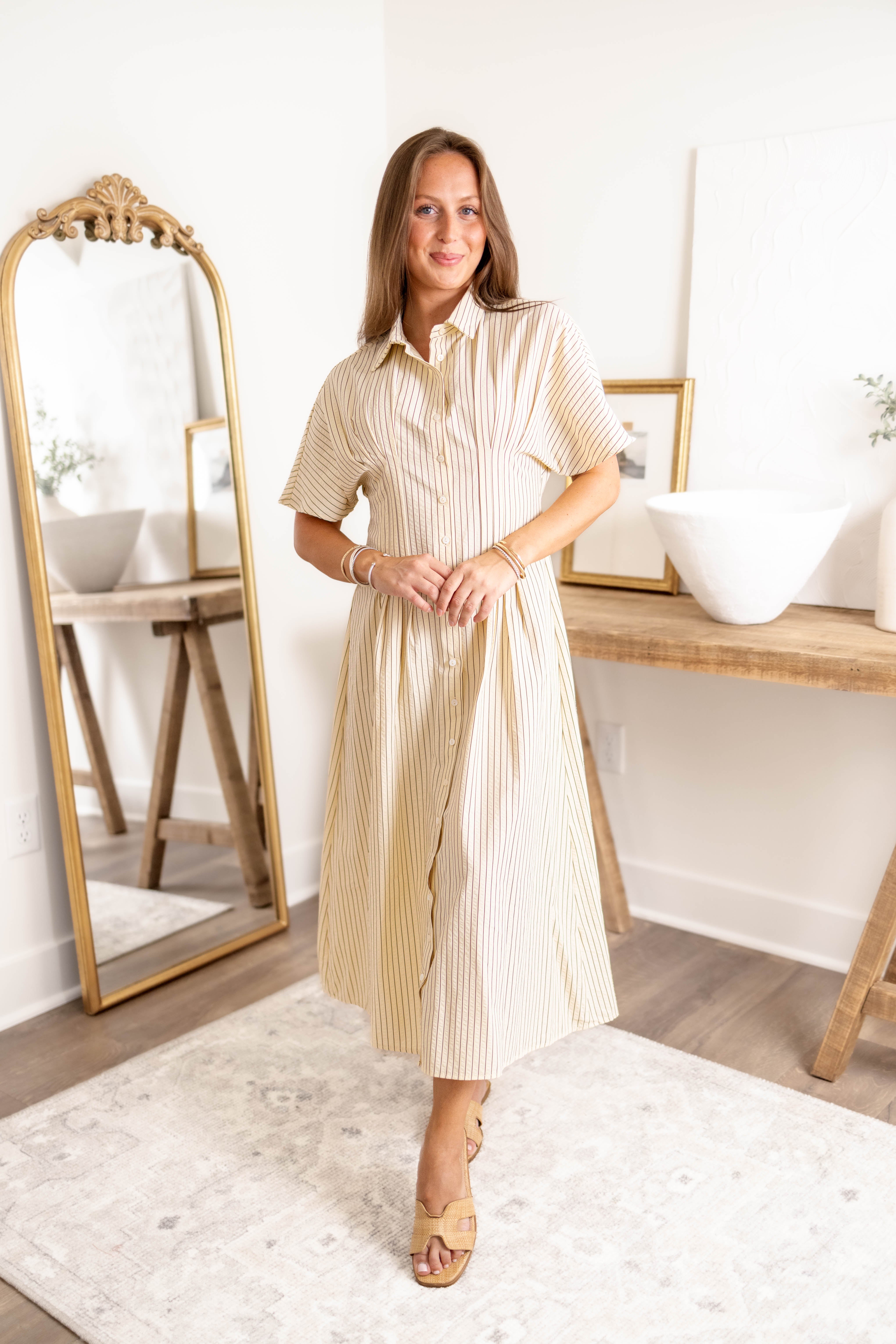 Sicily Midi Dress | Ivory