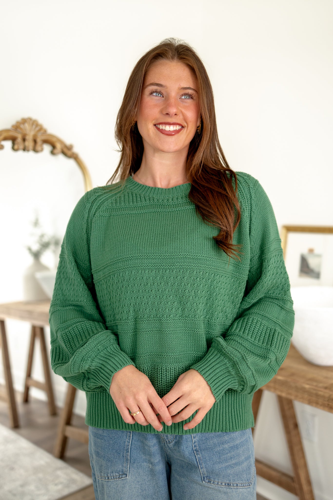 Boston Sweater | Pine