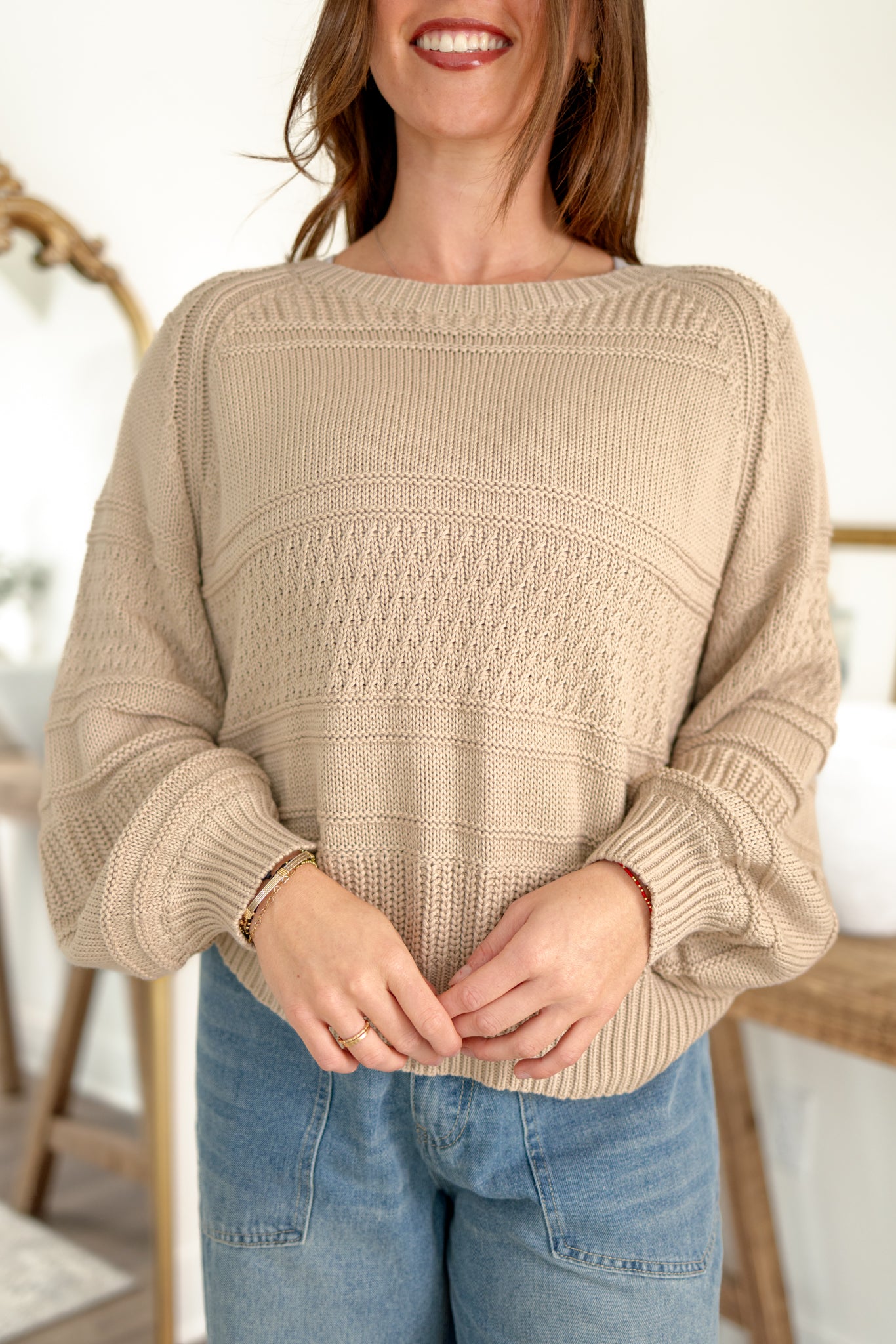 Boston Sweater | Taupe