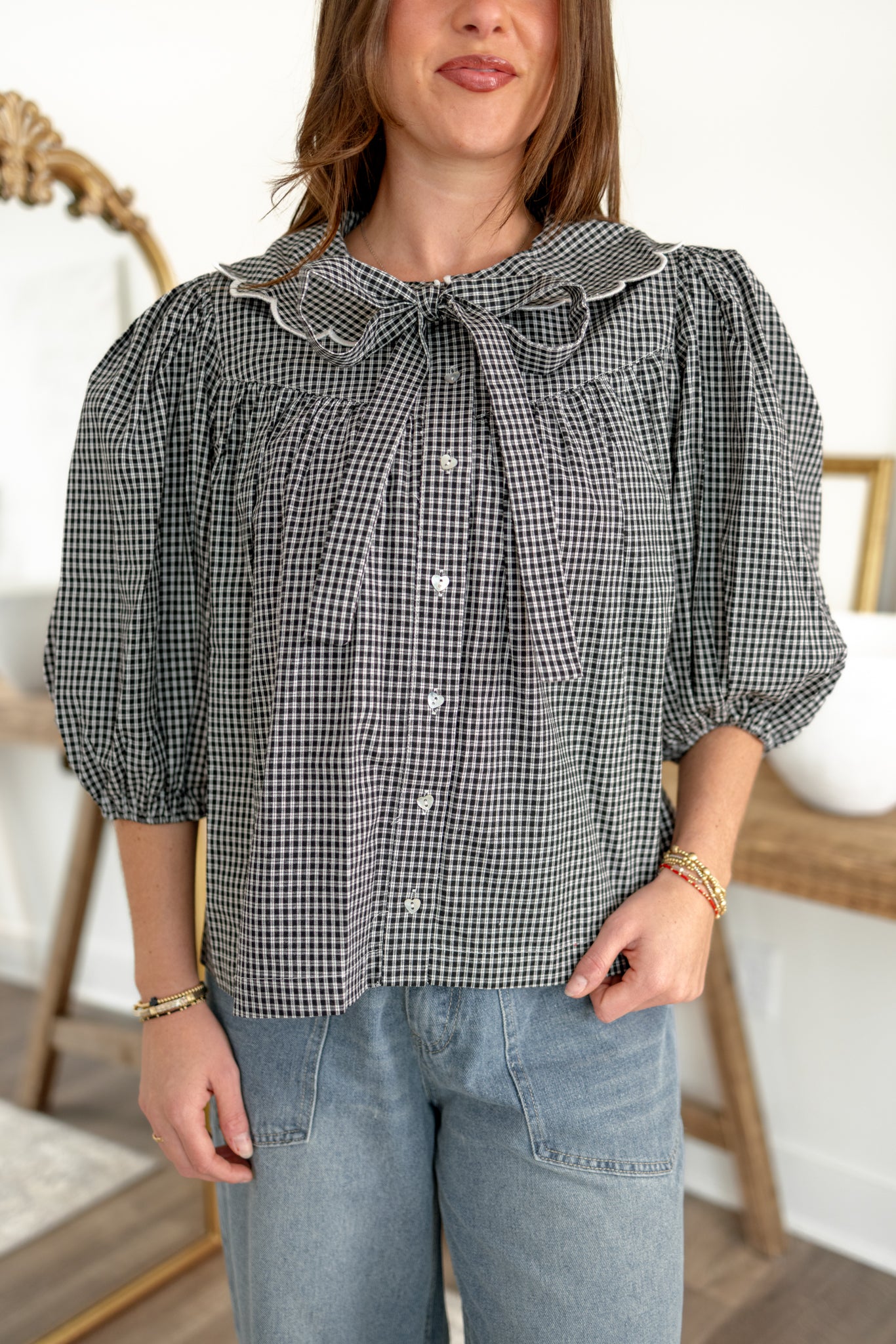 Margot Gingham Blouse