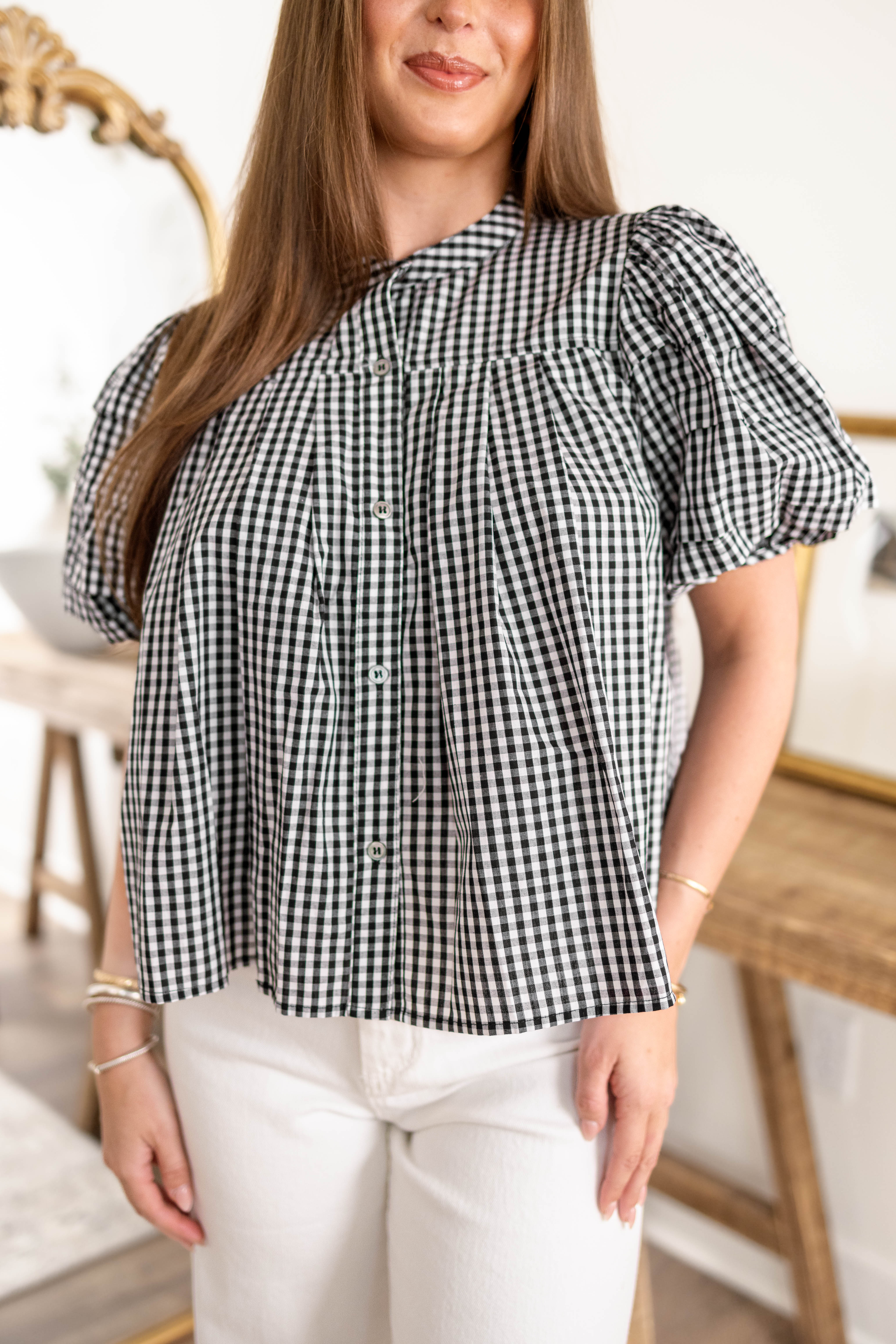 Harlow Gingham Blouse