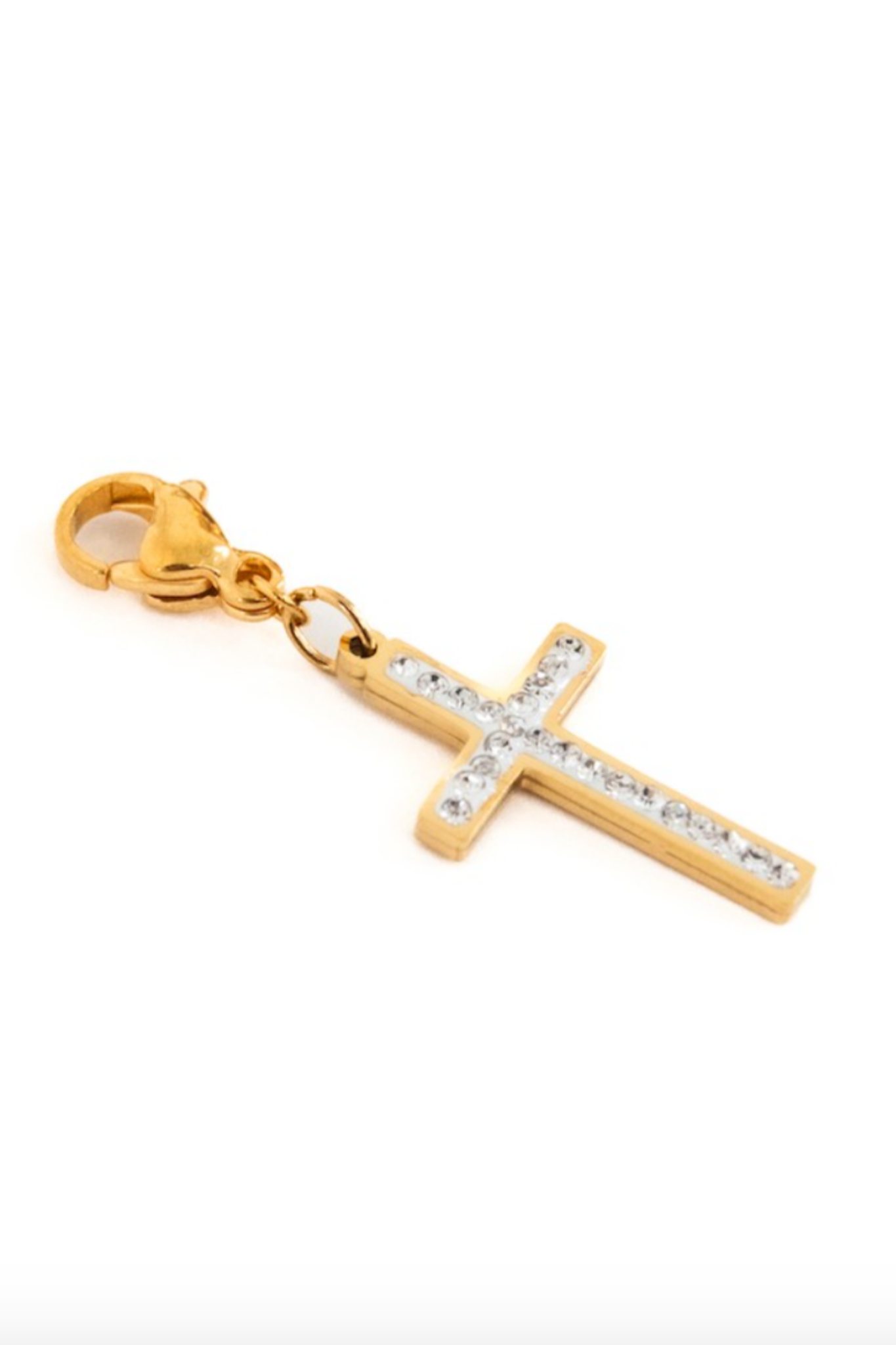 Diamond Cross Charm