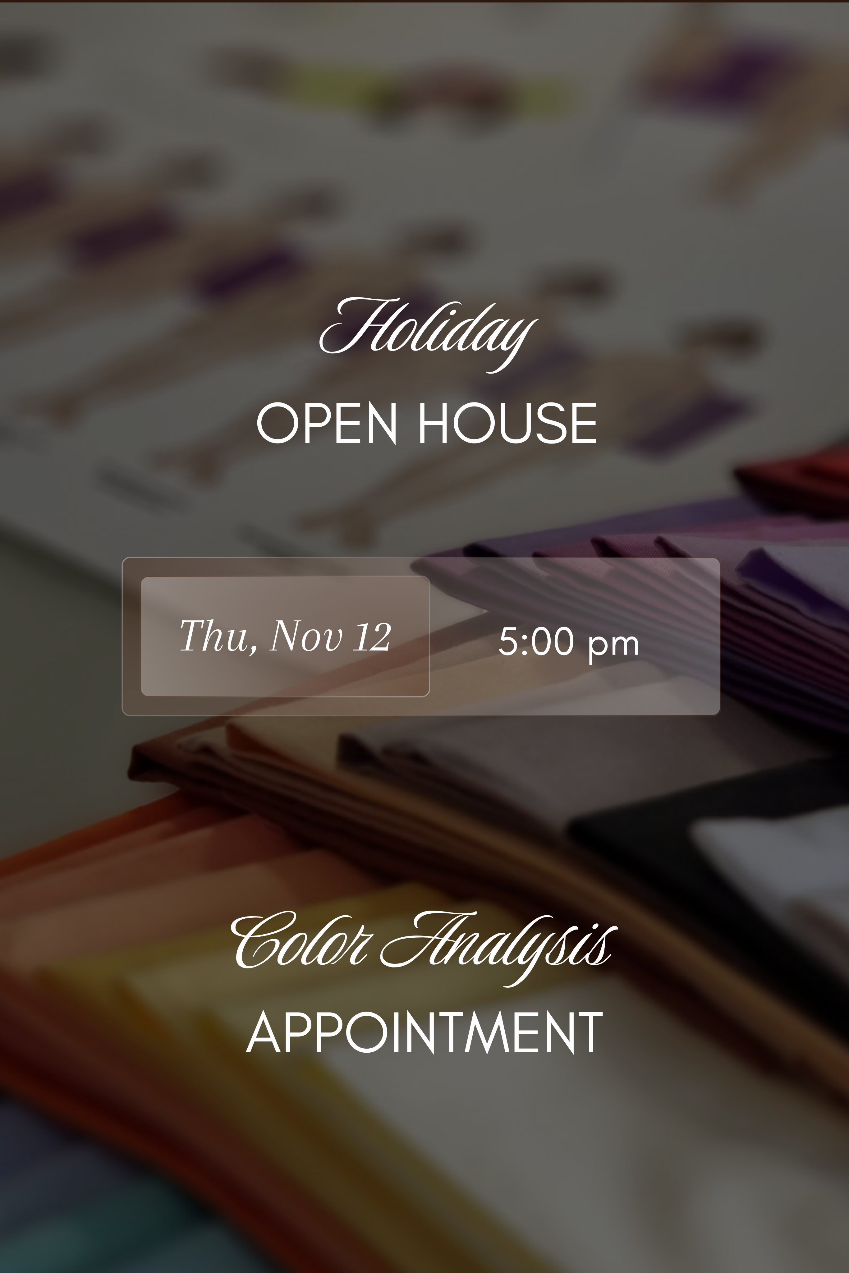 Color Analysis Session | 5:00