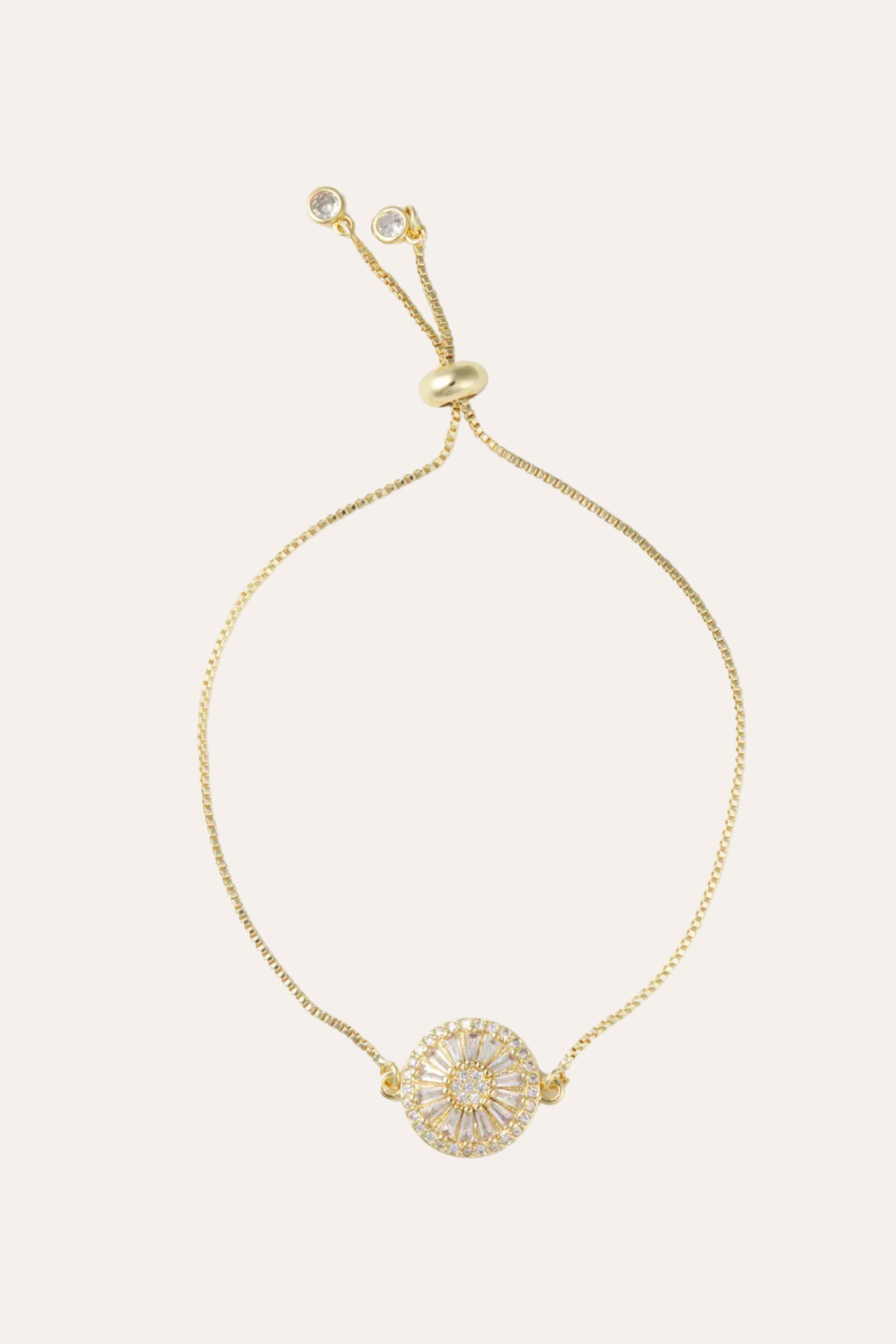 Antique Crystal Slider Bracelet