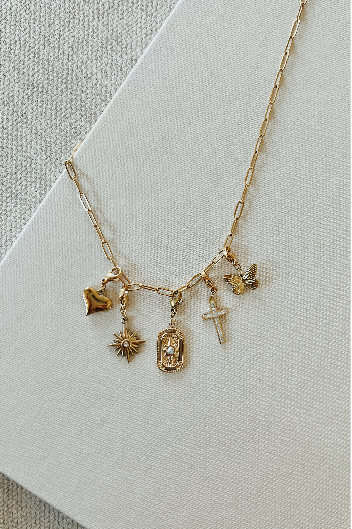 Diamond Cross Charm