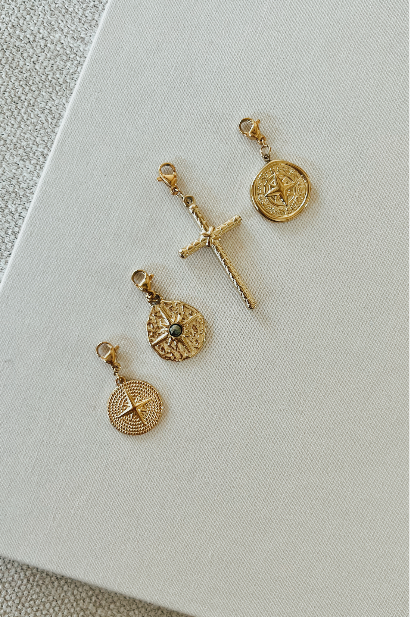 Compass Stone Charm