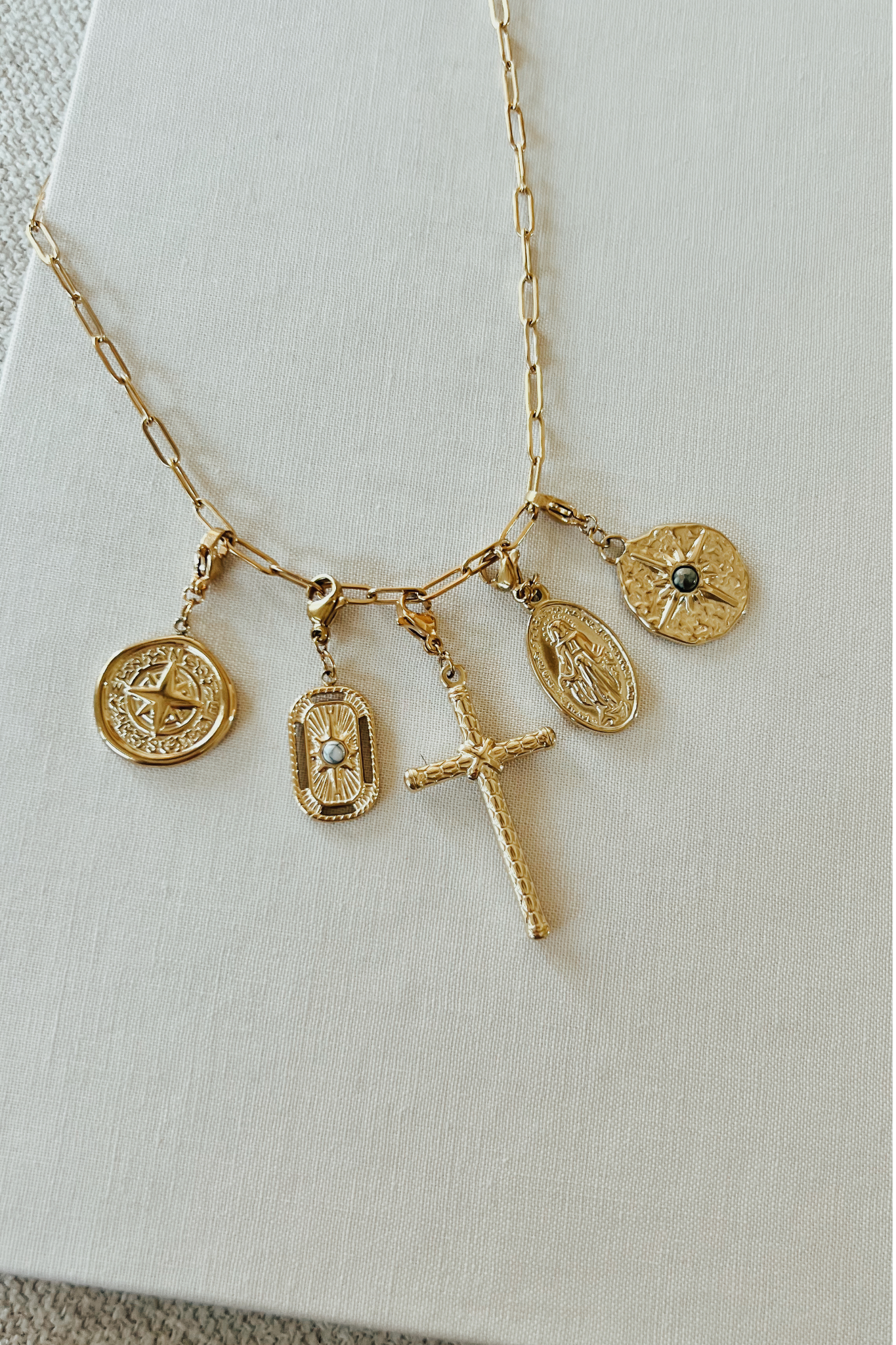 Compass Stone Charm
