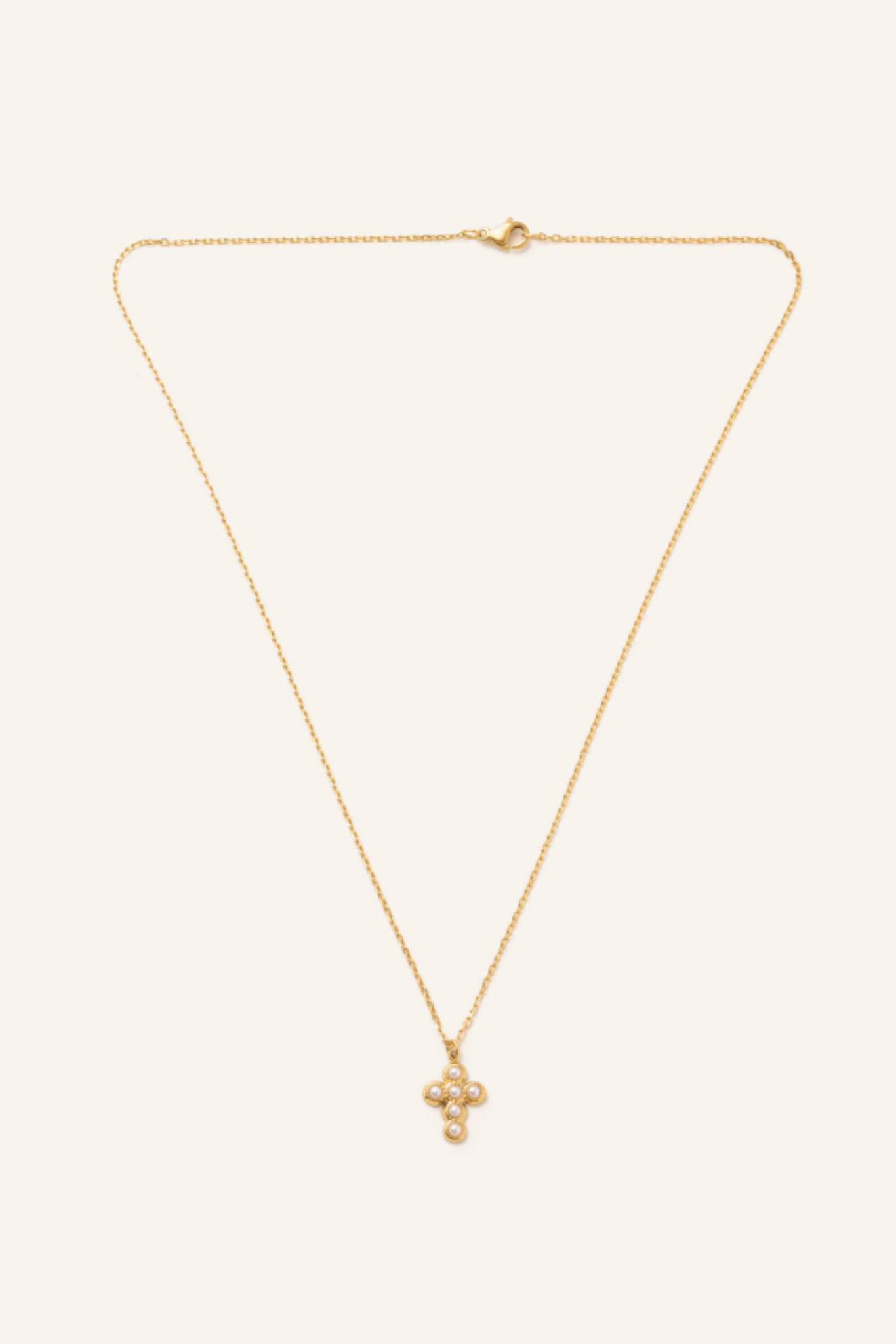 Pearl Cross Necklace