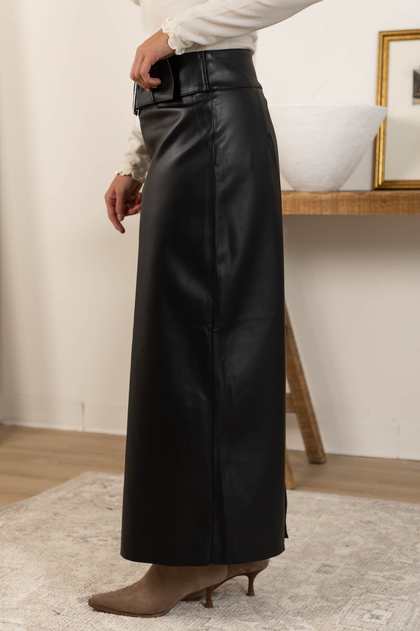 Amelia Leather Skirt