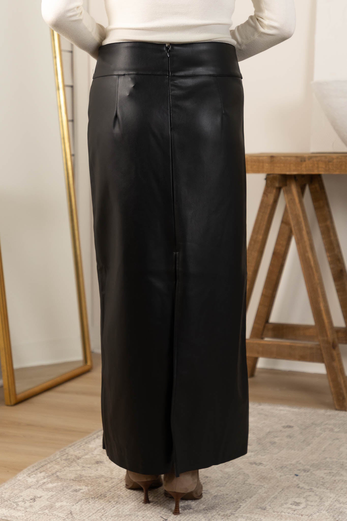 Amelia Leather Skirt