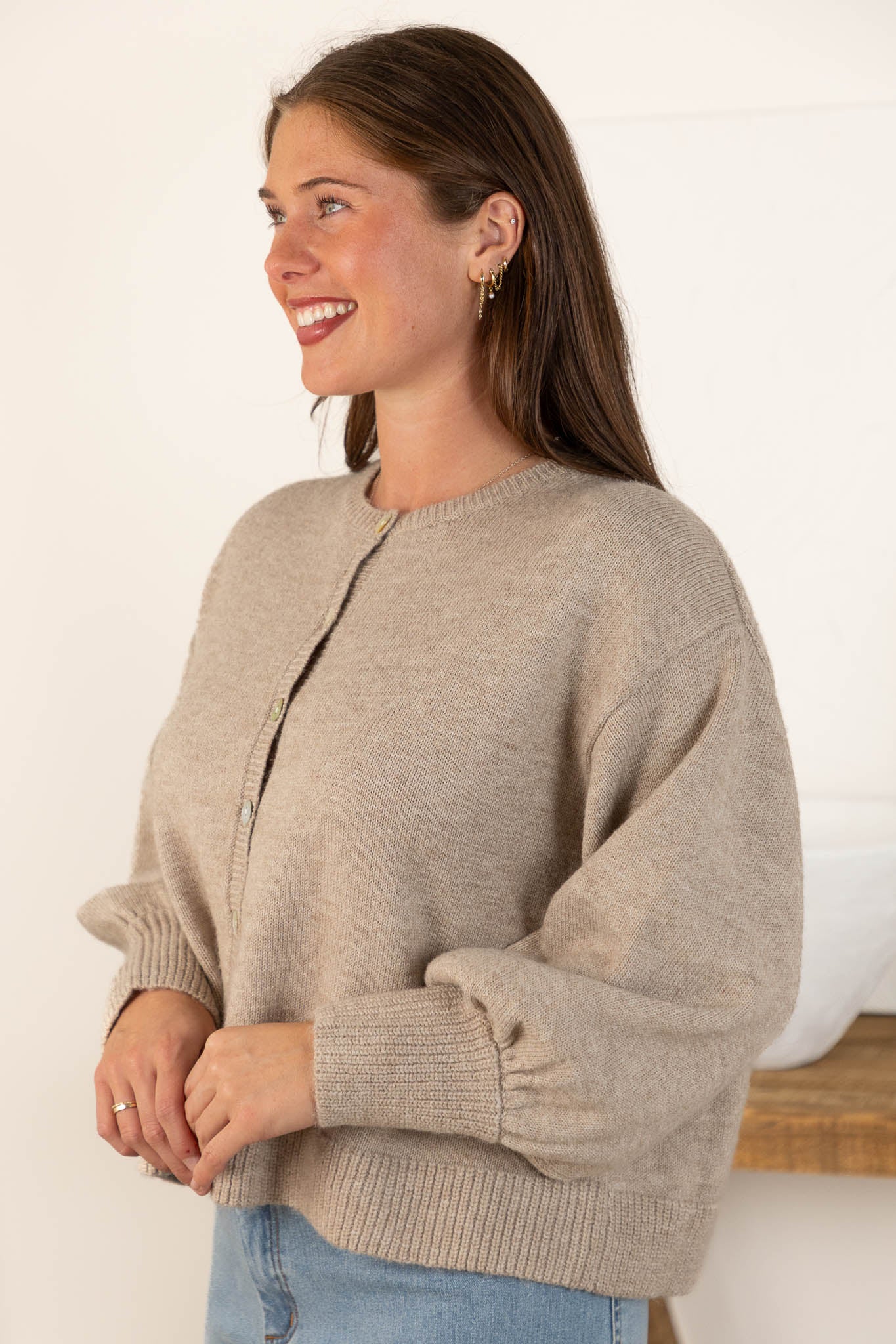 Lena Cardigan | Khaki