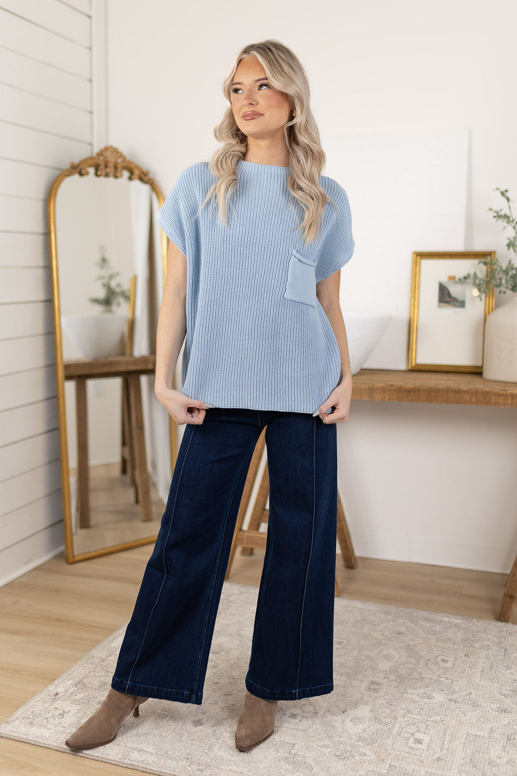 Julien Sweater Top | Blue