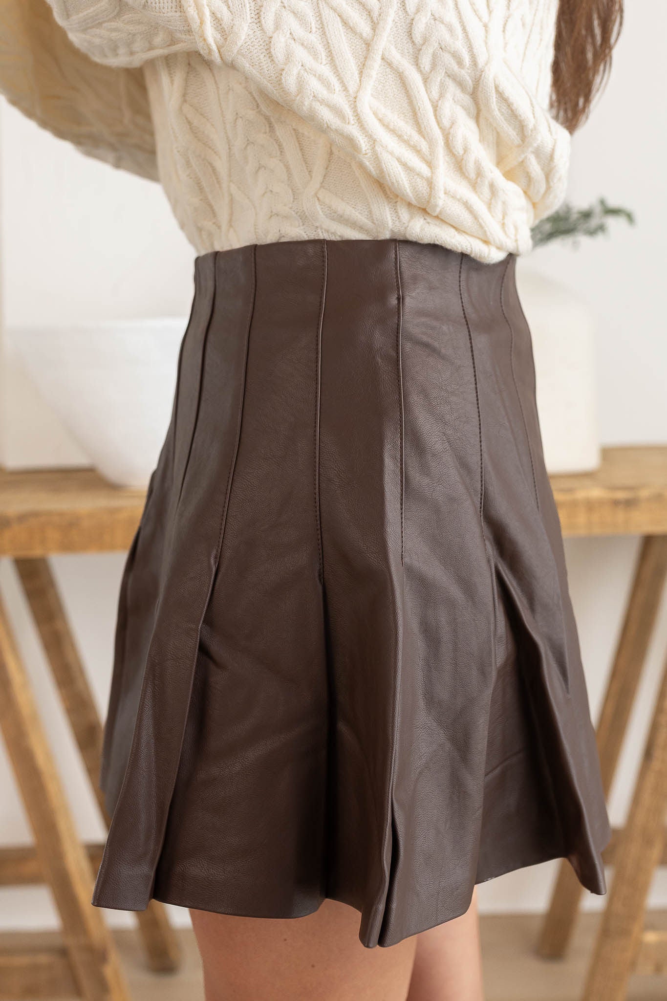 Gigi Pleated Mini Skirt