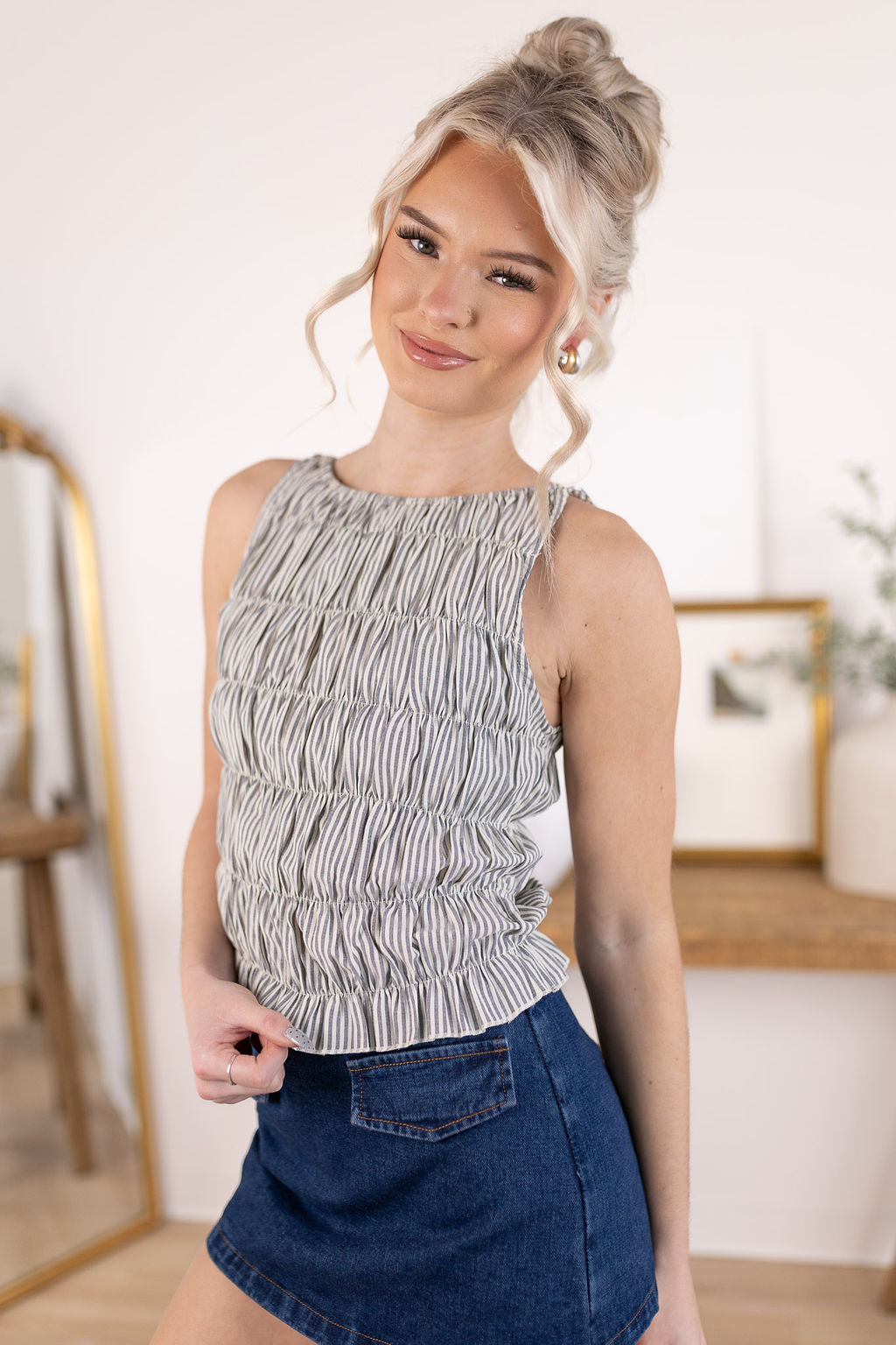 Posey Smocked Top