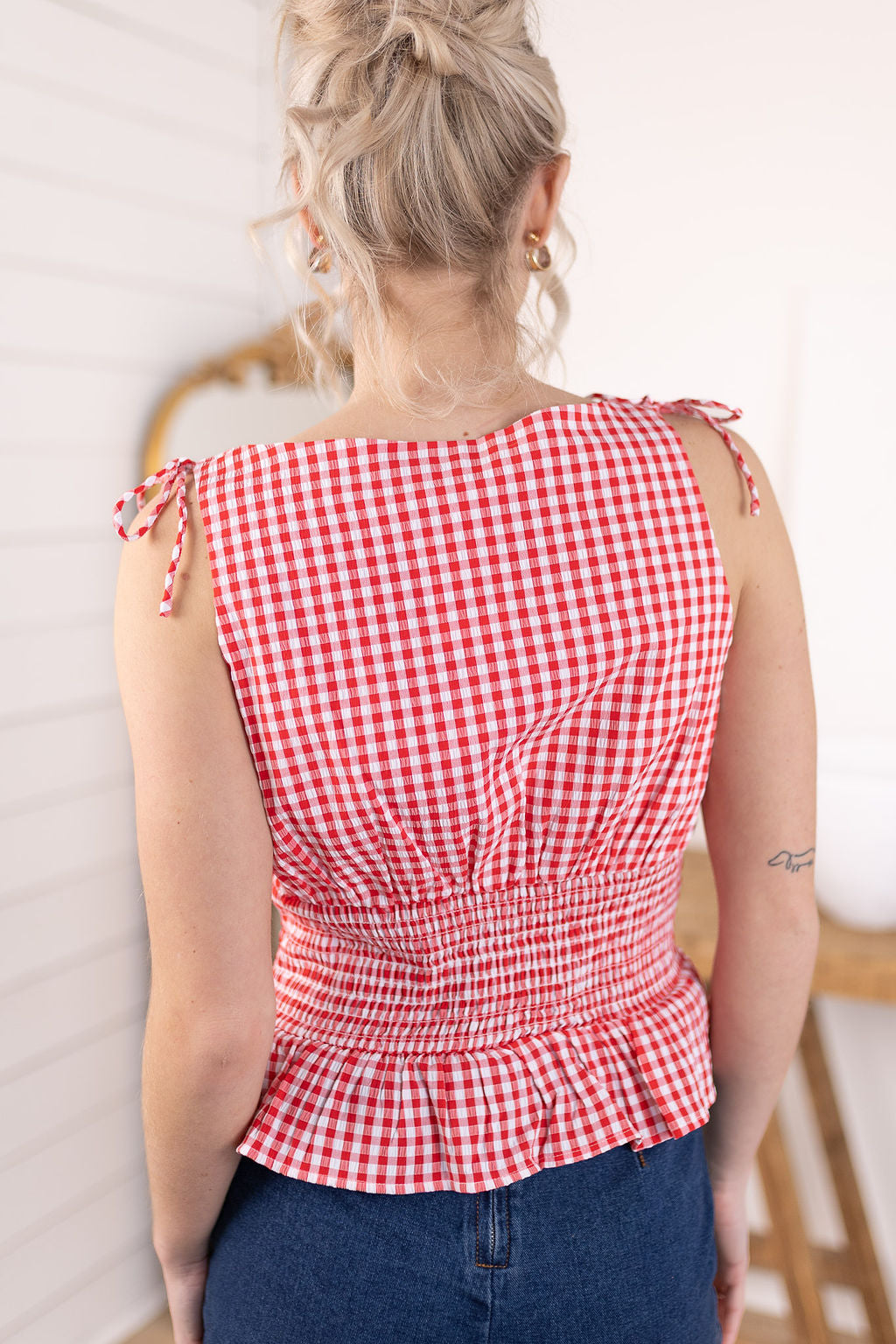 Amelia Gingham Top
