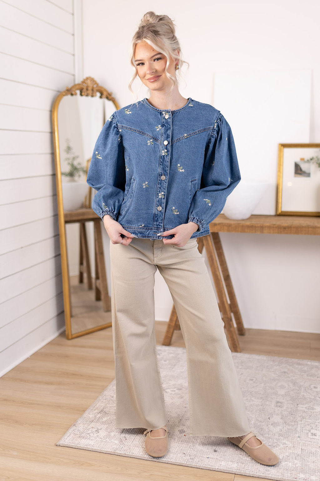 Blossom Denim Jacket