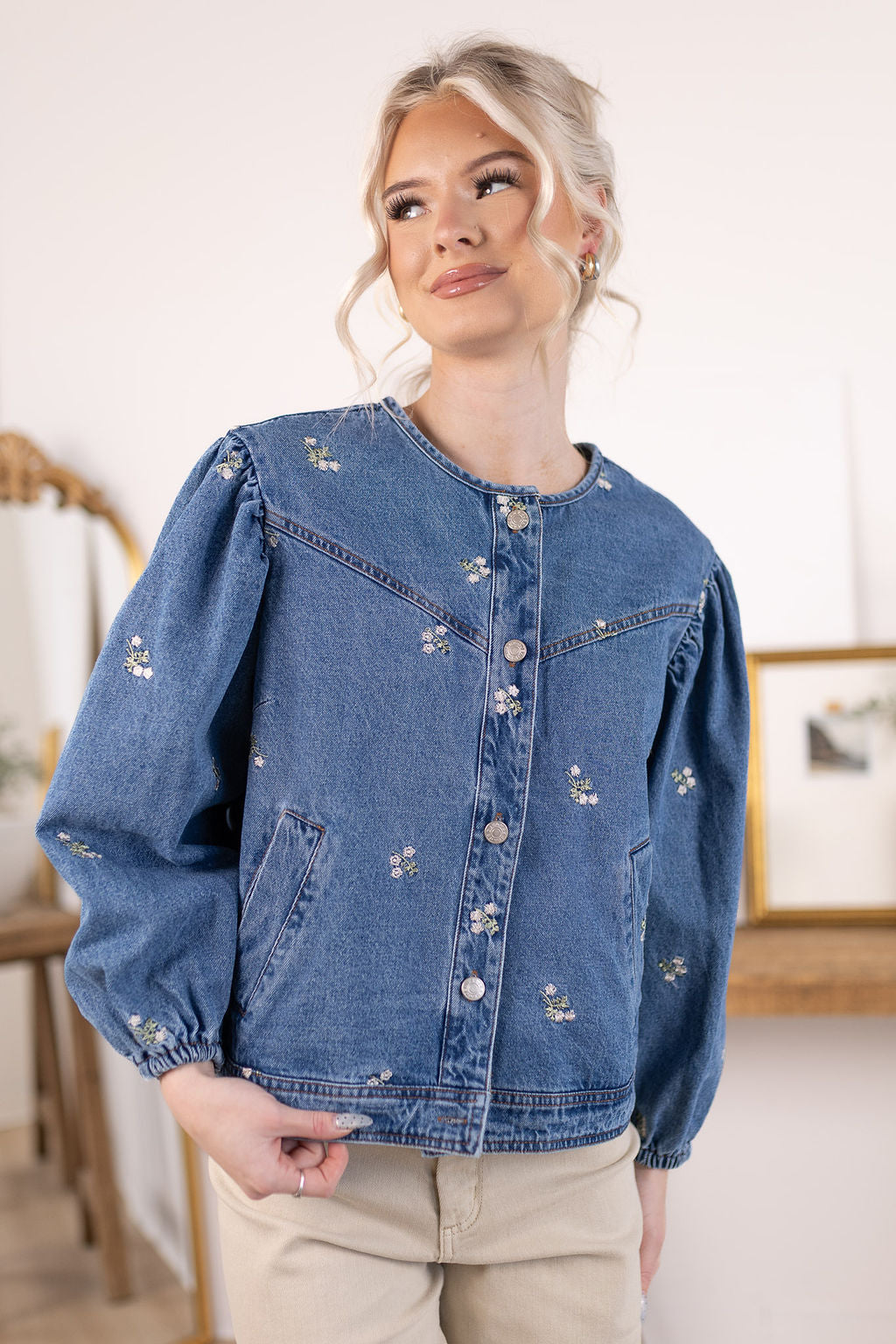 Blossom Denim Jacket
