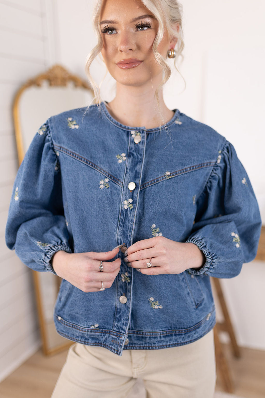 Blossom Denim Jacket