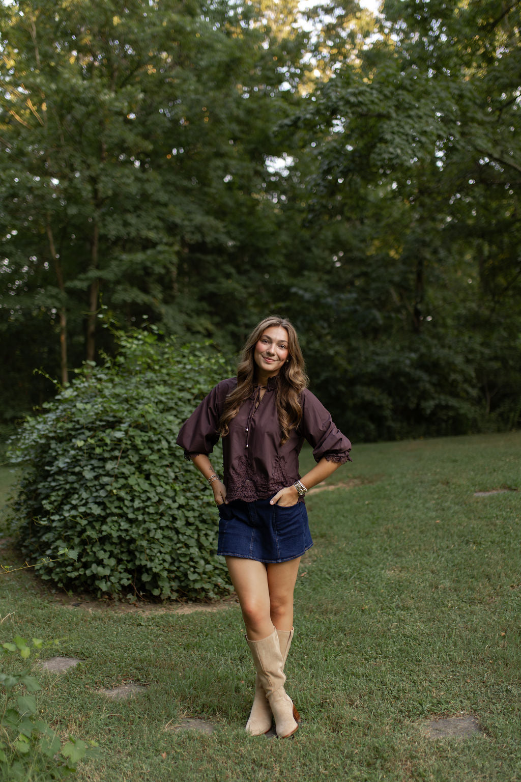 Sarah Denim Skort