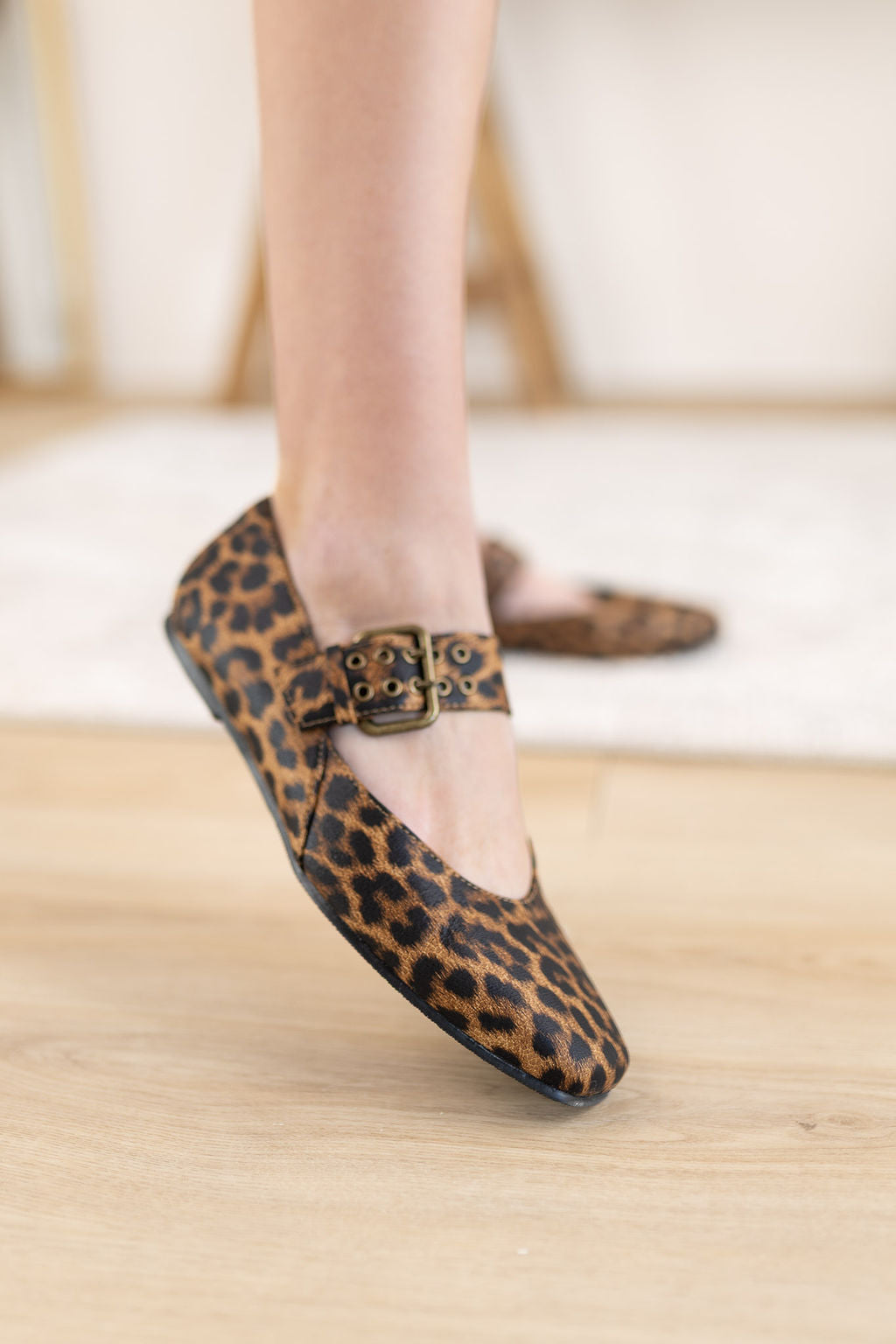 Zoe Leopard Flats