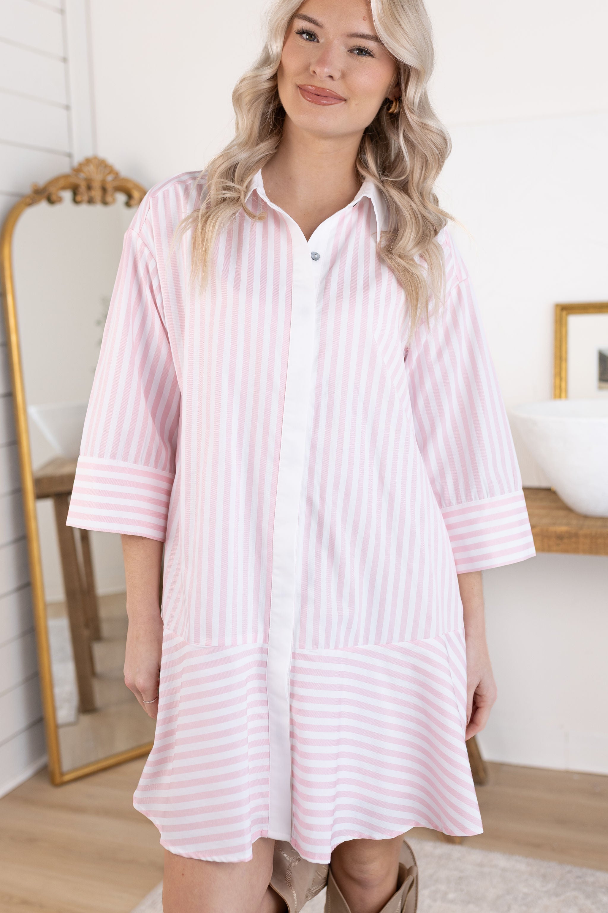 Wisteria Striped Dress