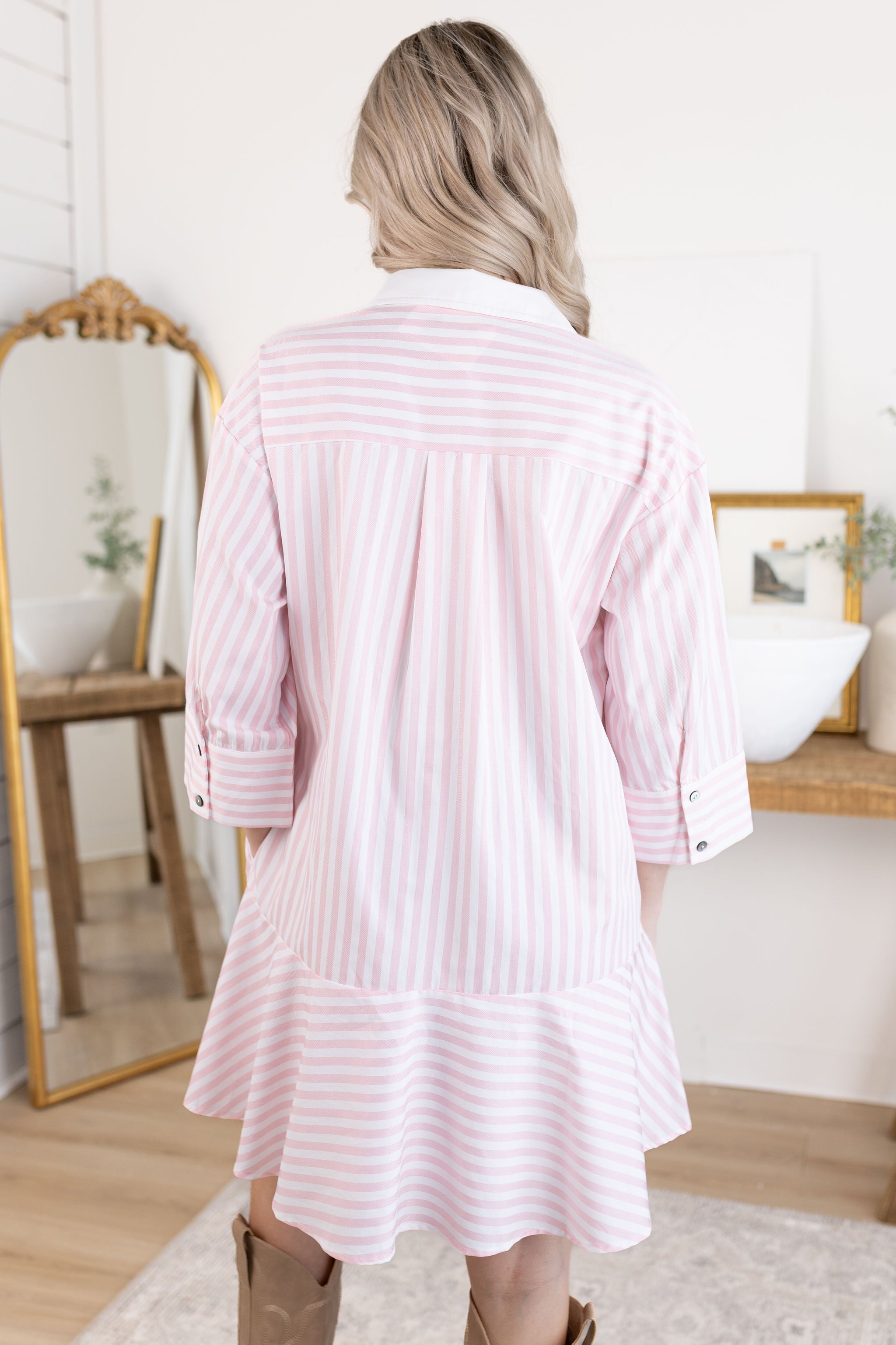 Wisteria Striped Dress