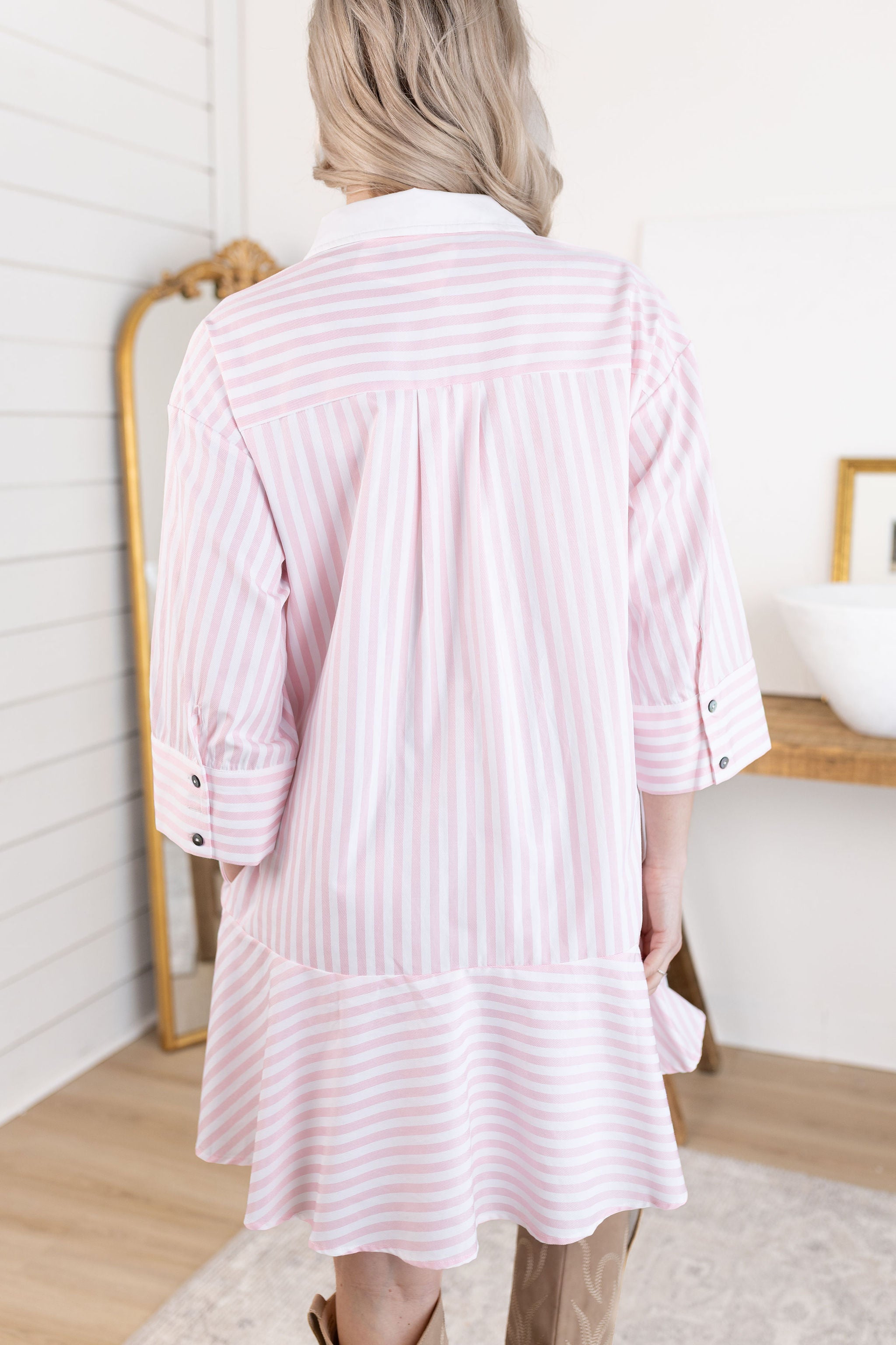 Wisteria Striped Dress