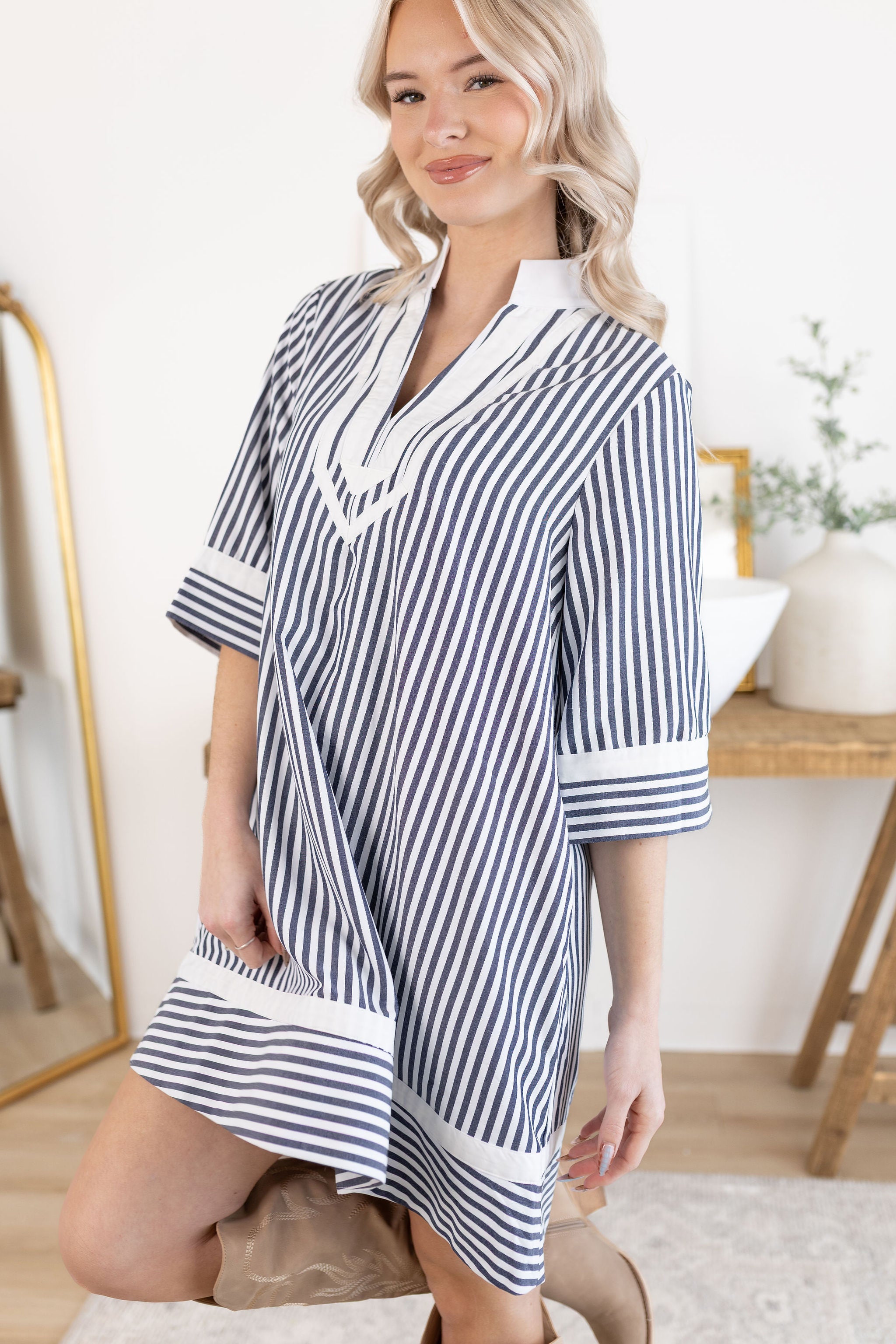 Claire Striped Dress