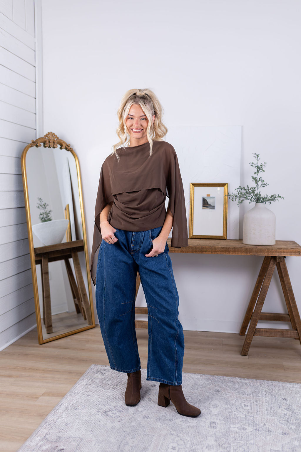 Stella Blouse | Brown