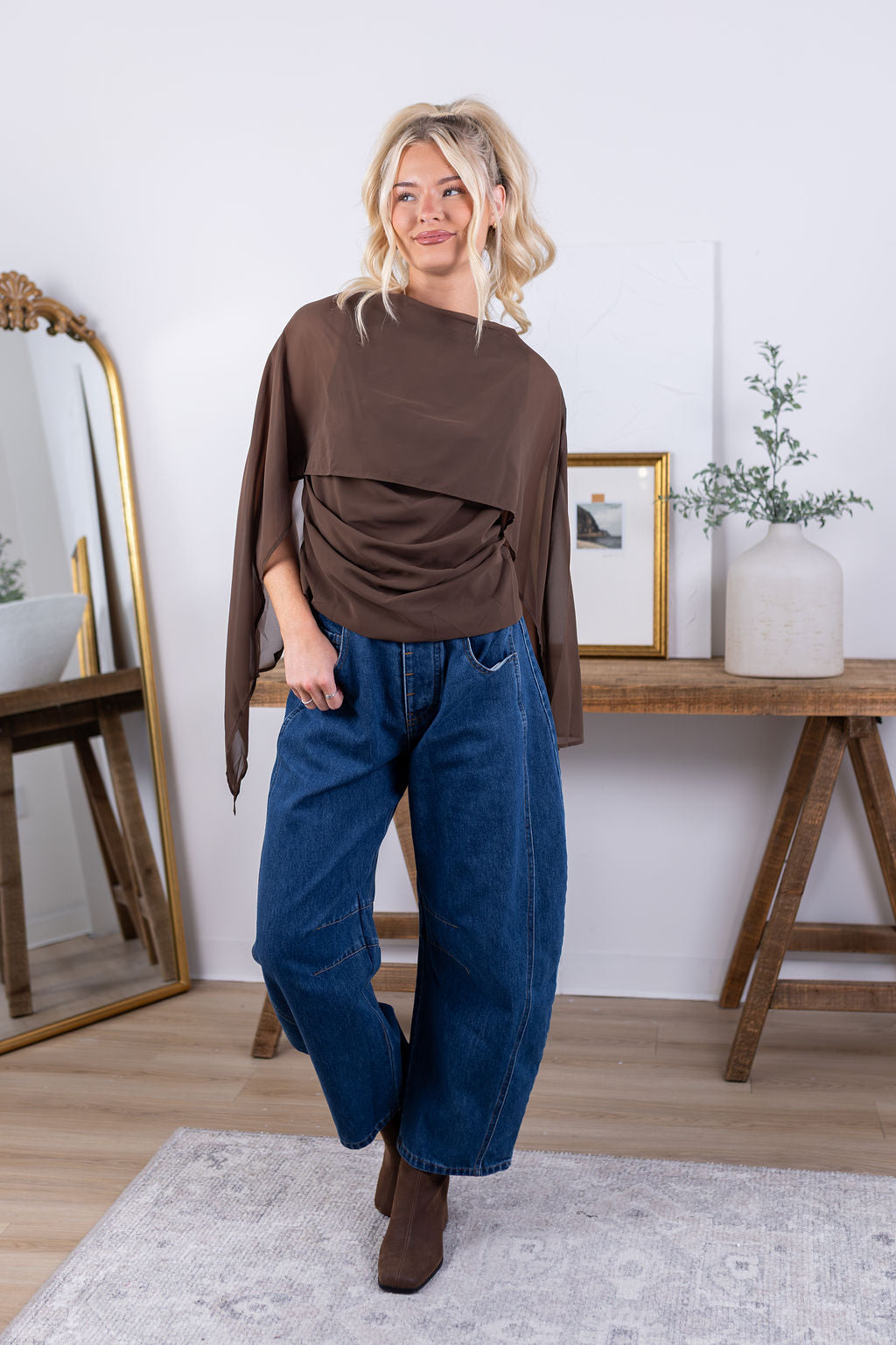 Stella Blouse | Brown