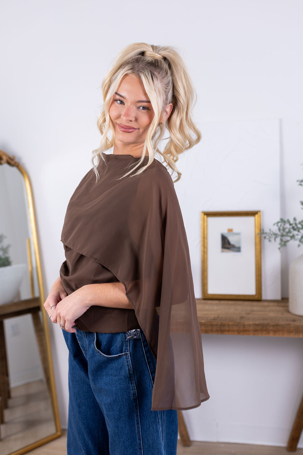Stella Blouse | Brown