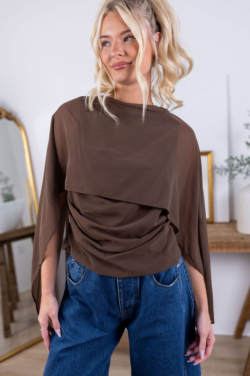 Stella Blouse | Brown