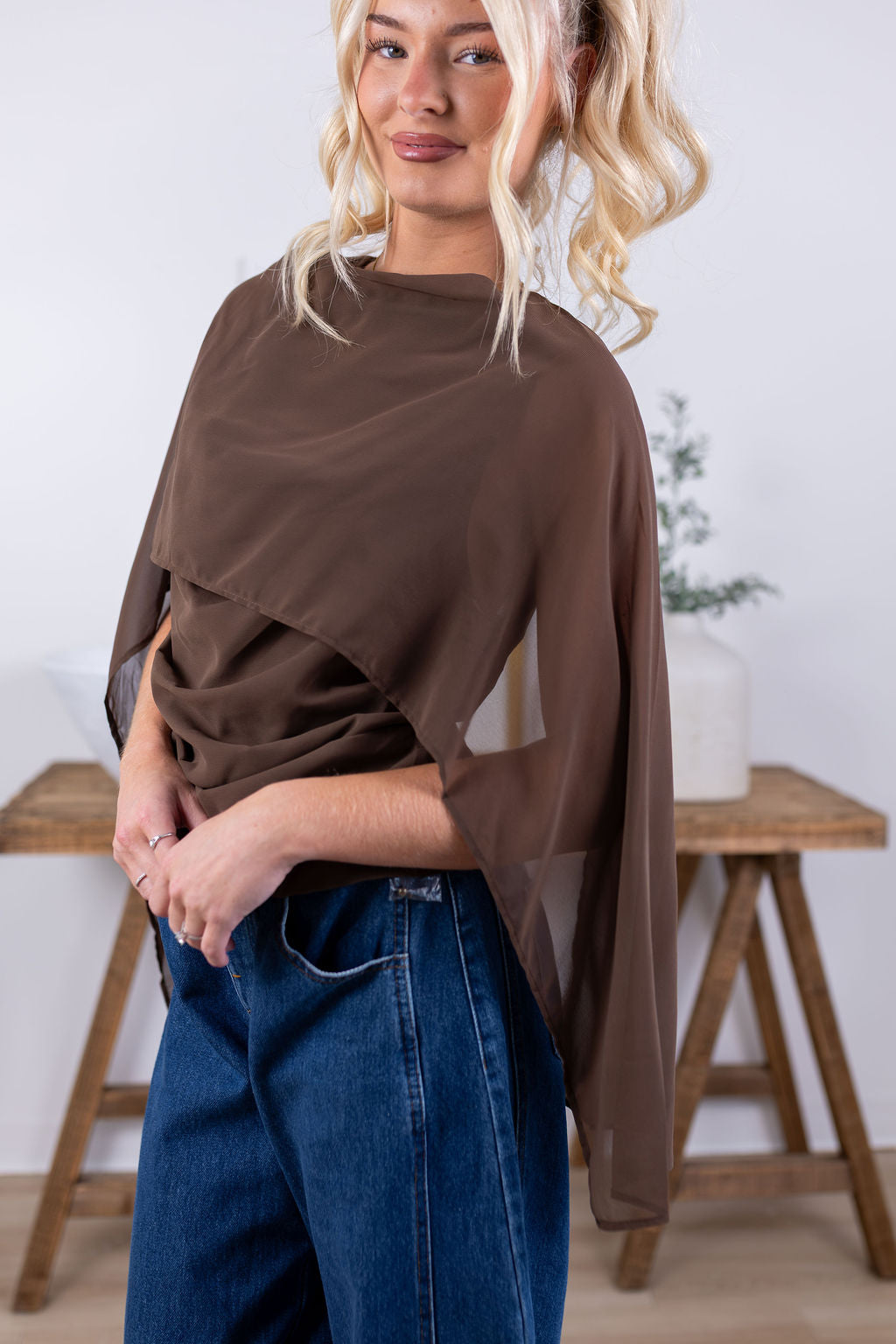 Stella Blouse | Brown