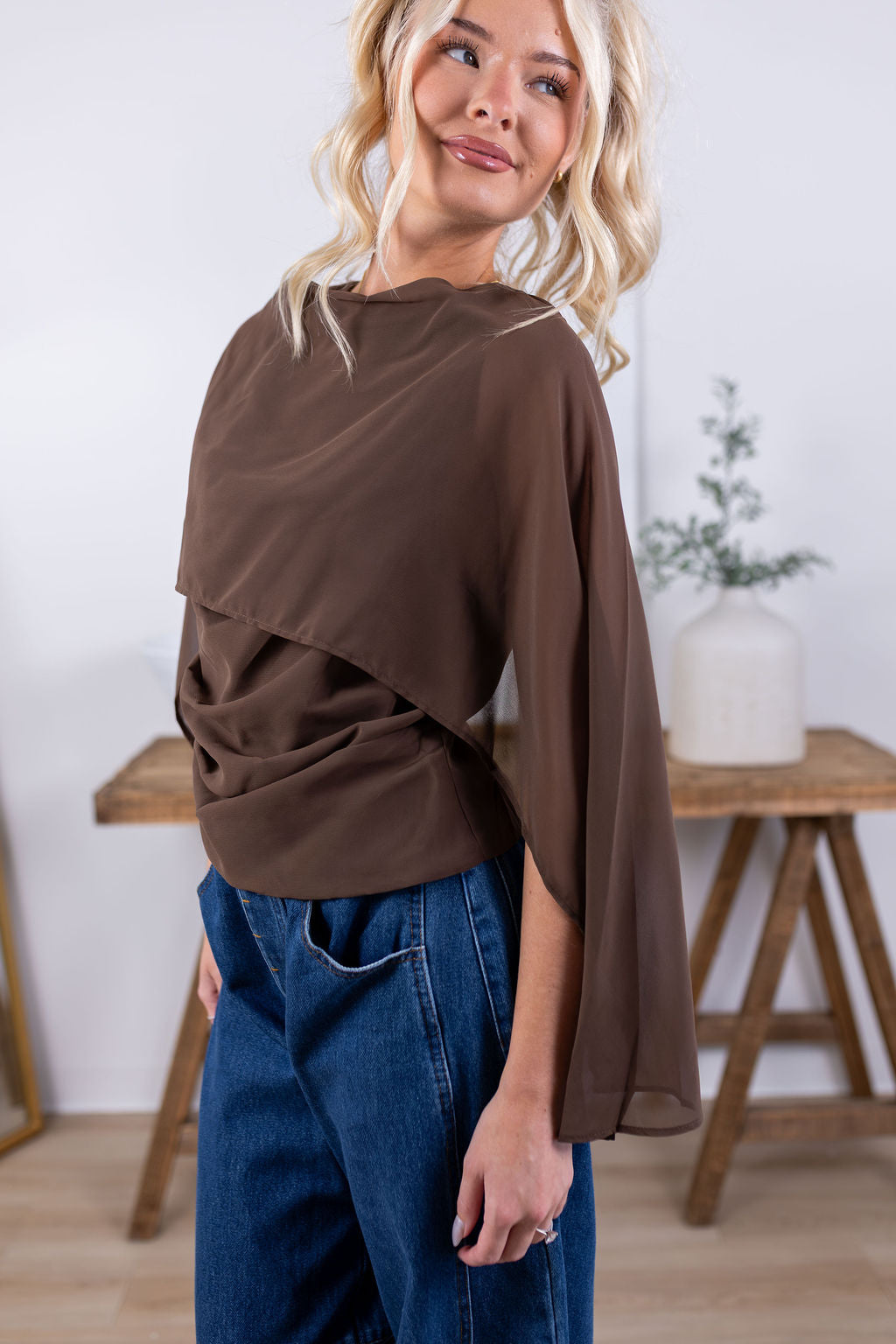 Stella Blouse | Brown