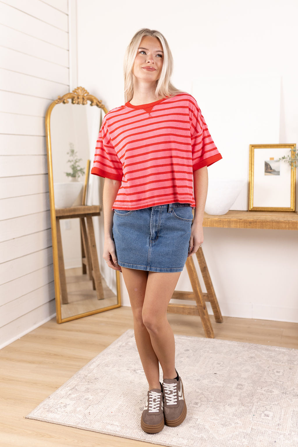 Jess Knit Top | Pink