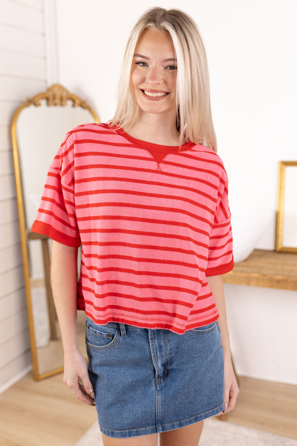 Jess Knit Top | Pink