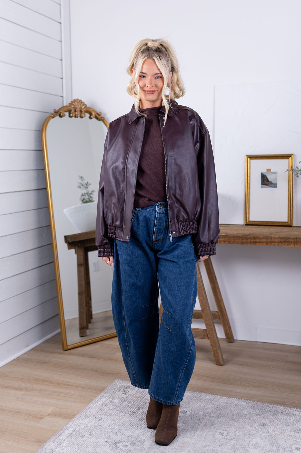 Merlot Bomber Jacket