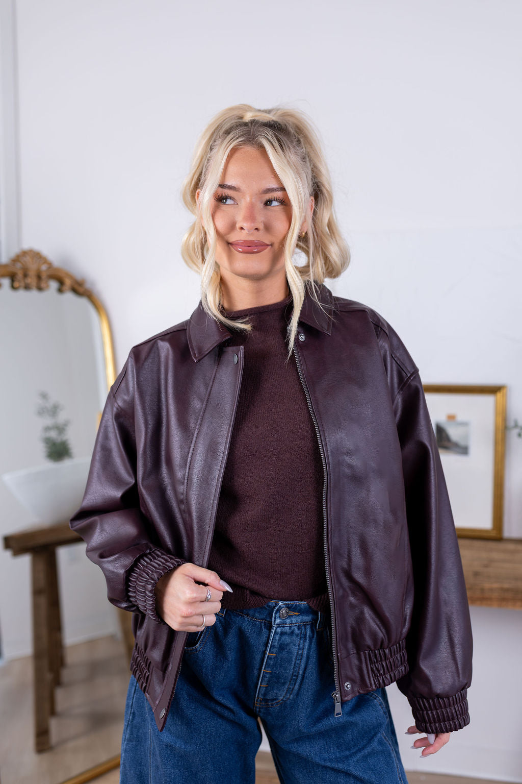 Merlot Bomber Jacket