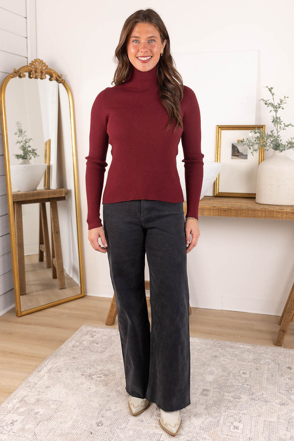 Brielle Mock Neck Top